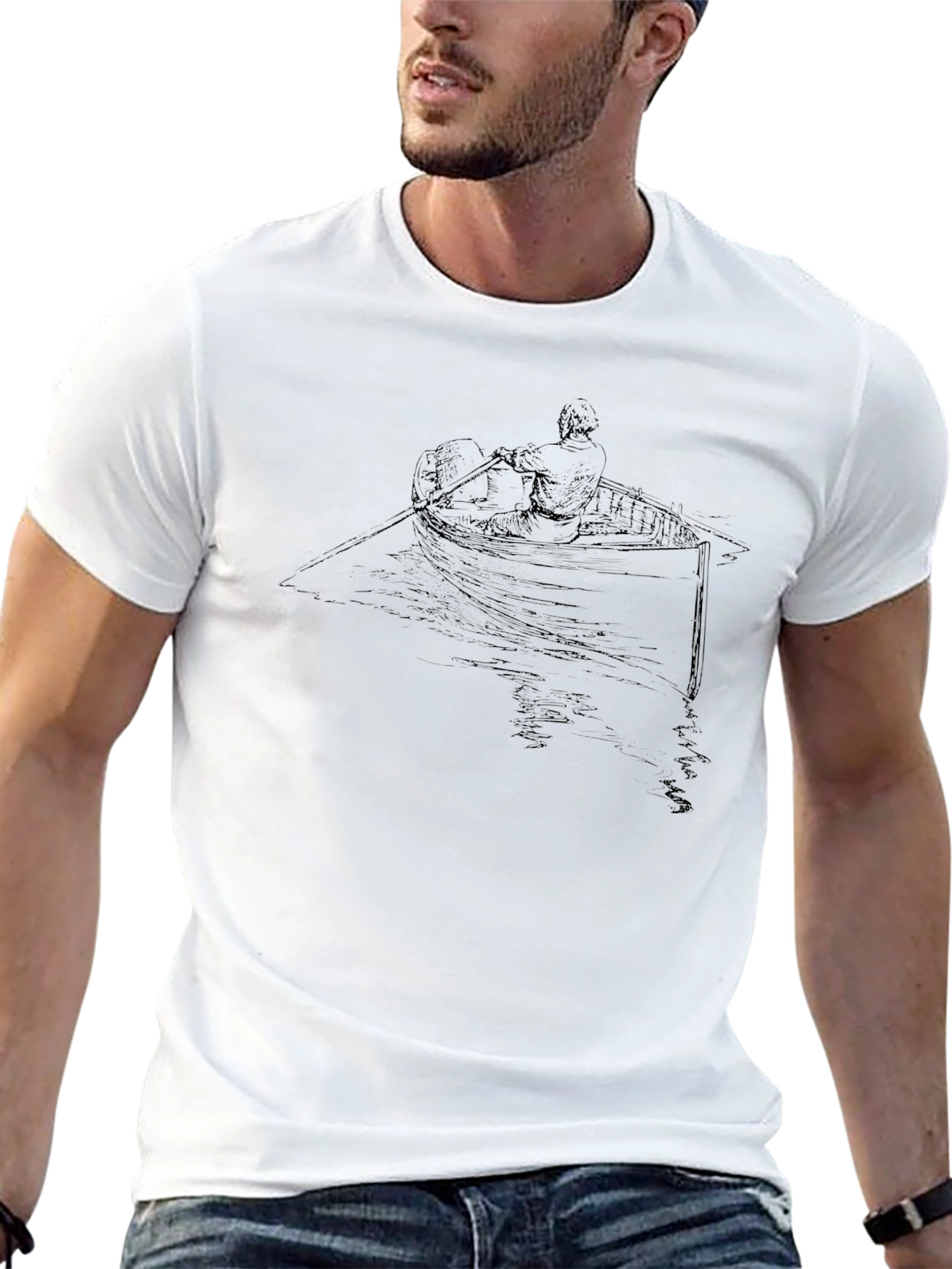 Rowboat Graphic Tee - Classic Black T-Shirt