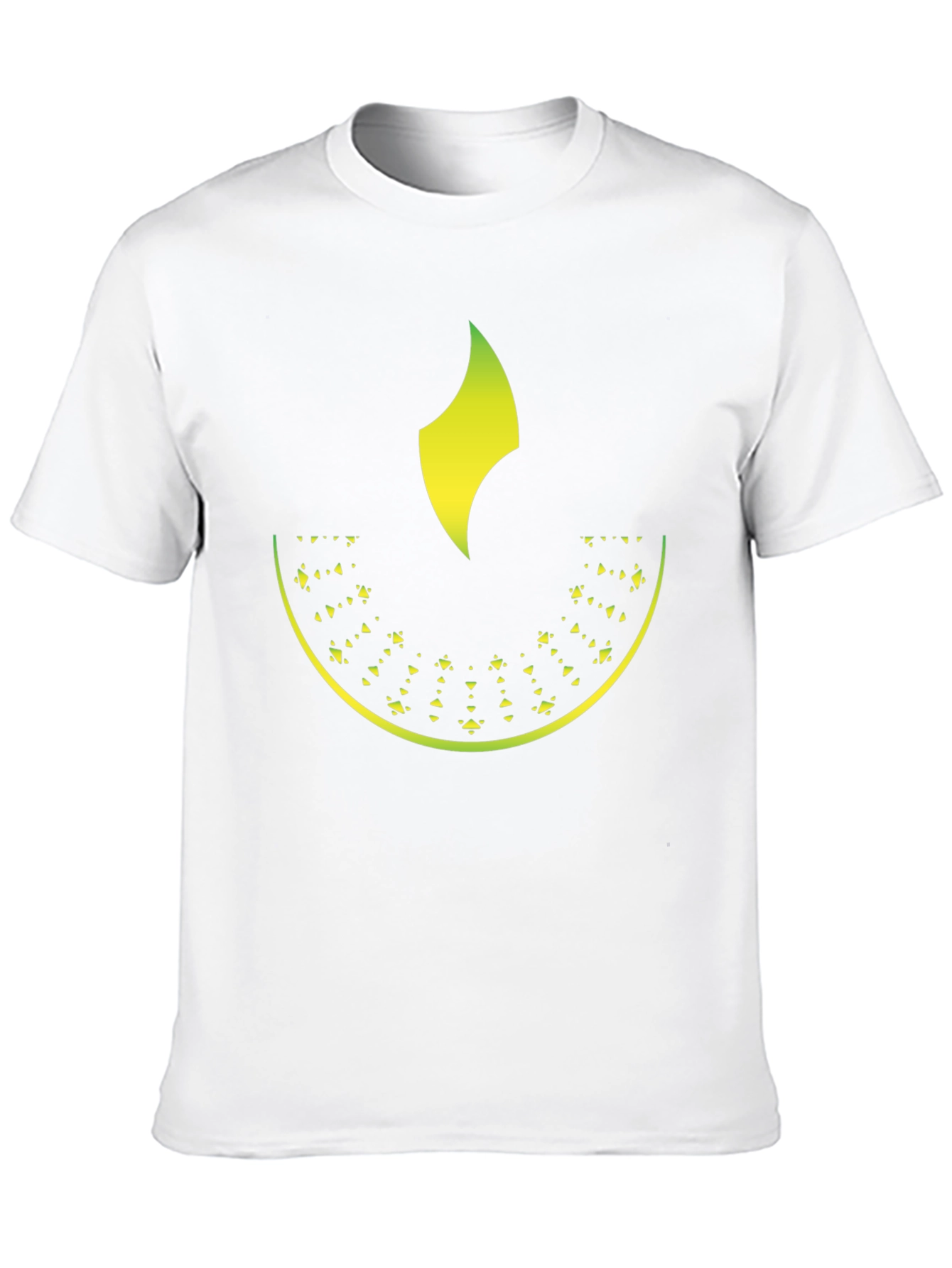 Abstract Gradient Graphic Black T-Shirt