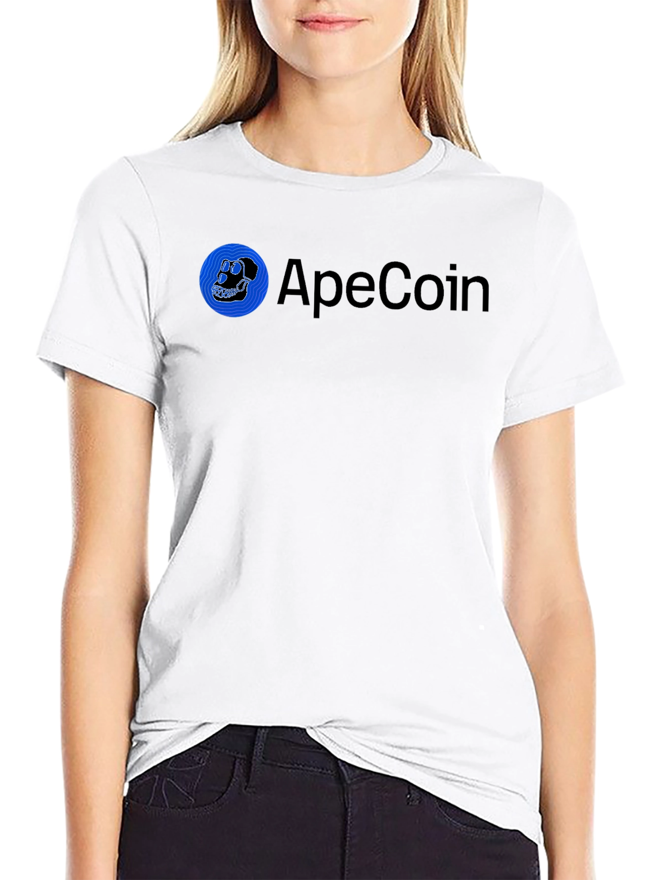 ApeCoin Black T-Shirt - Crypto Fashion