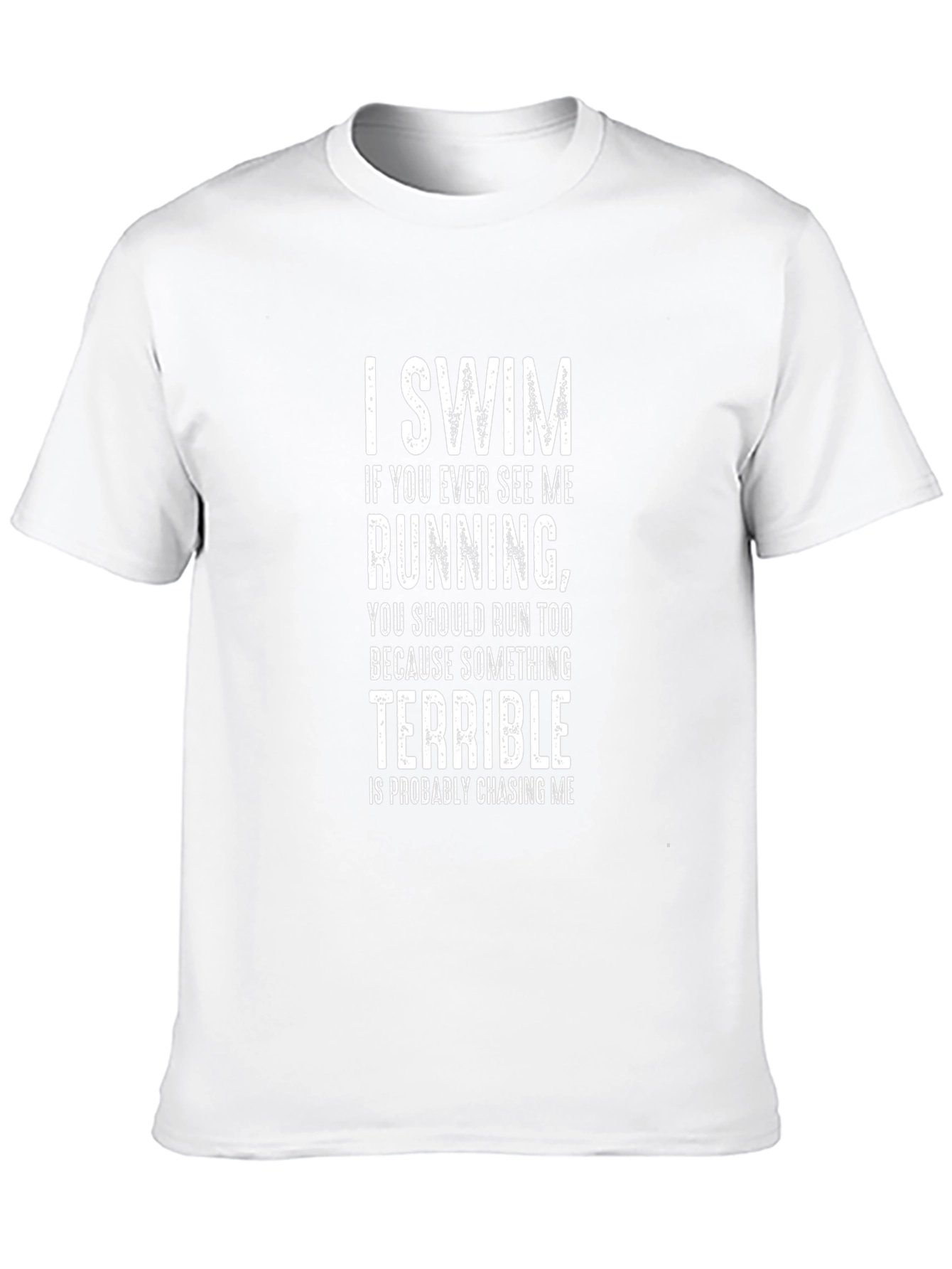 I Swim Funny Graphic T-Shirt - Novelty Swimmer Tee