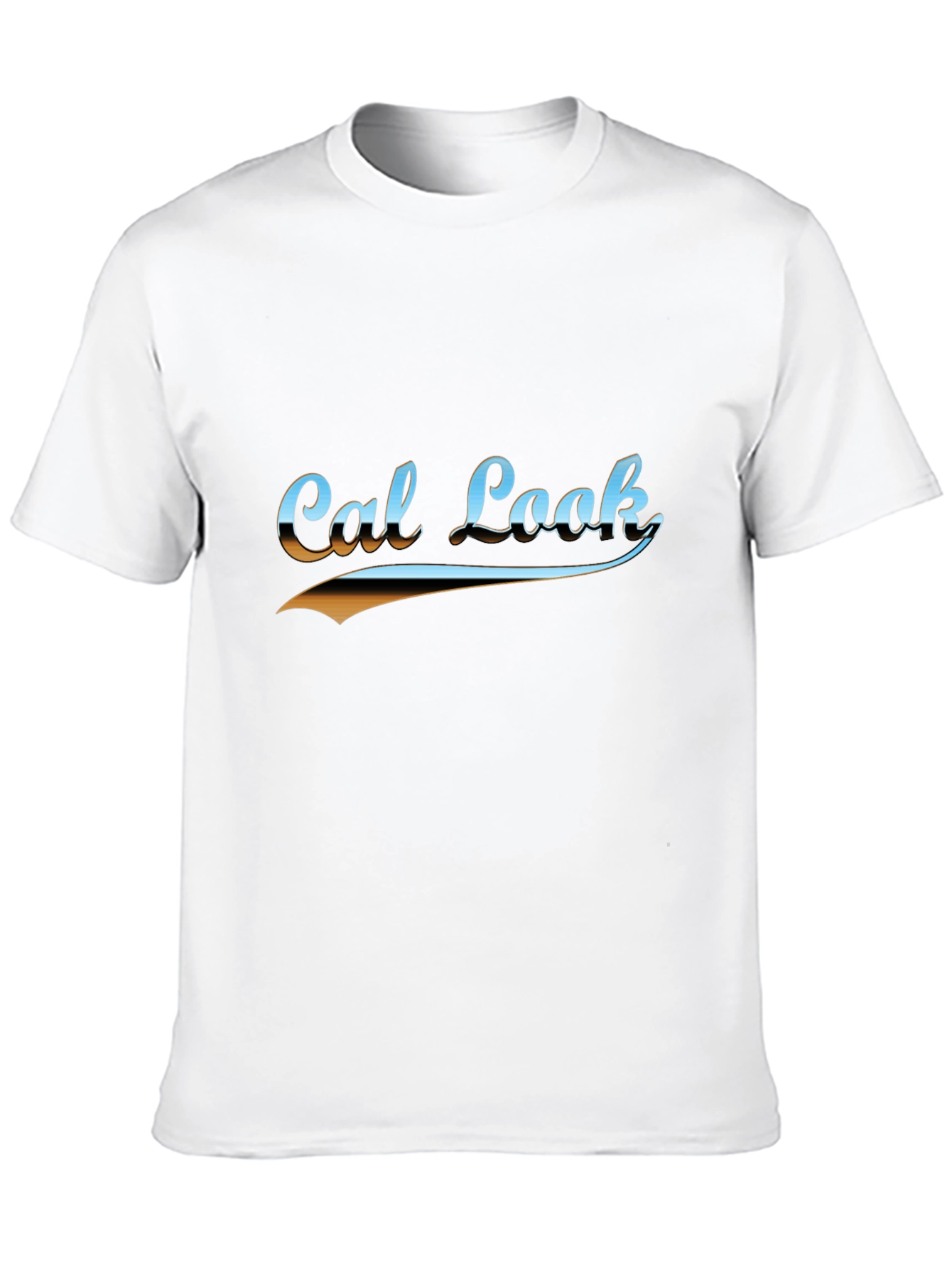 Cal Look Graphic T-Shirt - Retro Style Black Tee