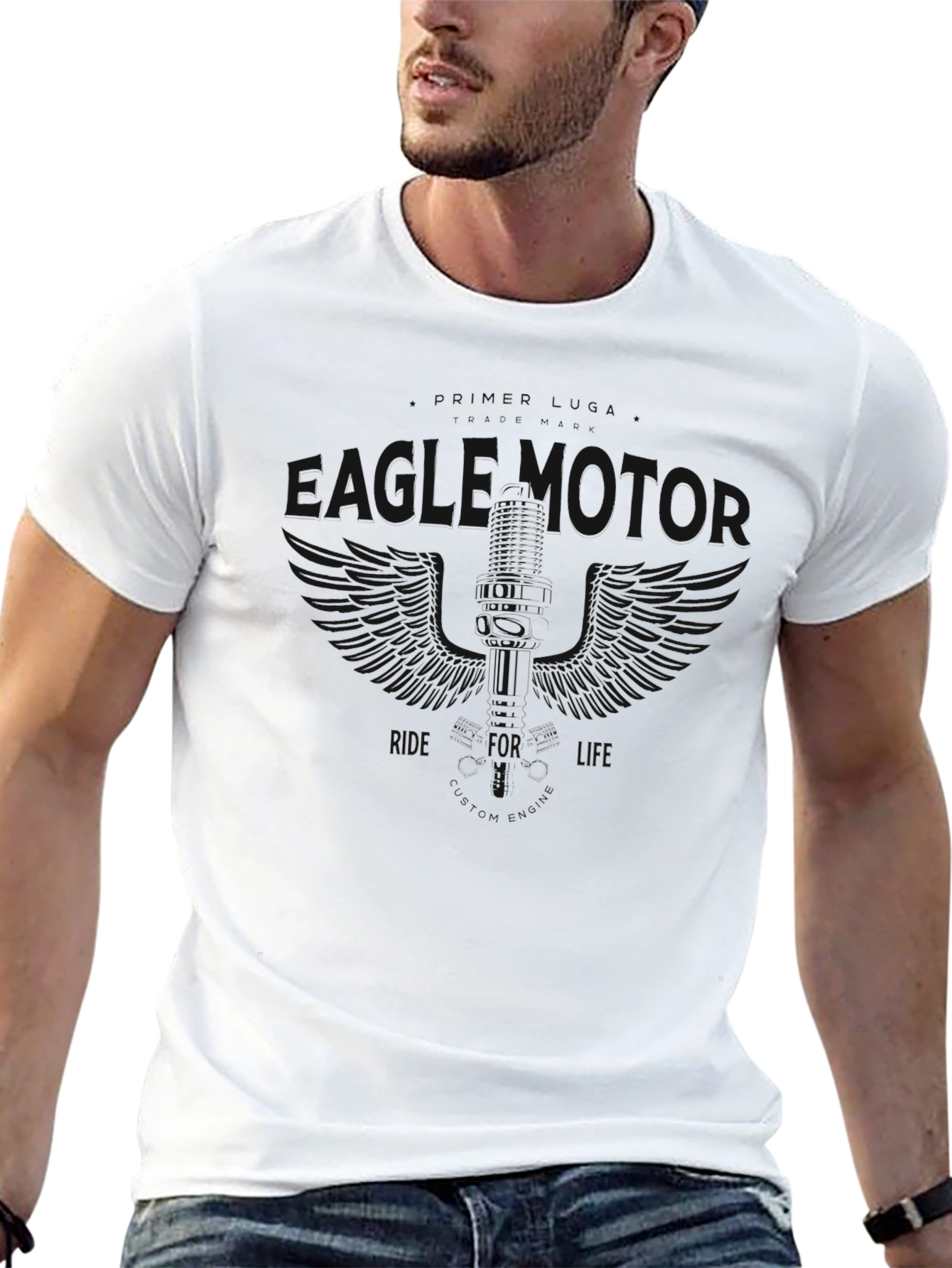 Gladiator Graphic Print Black T-Shirt