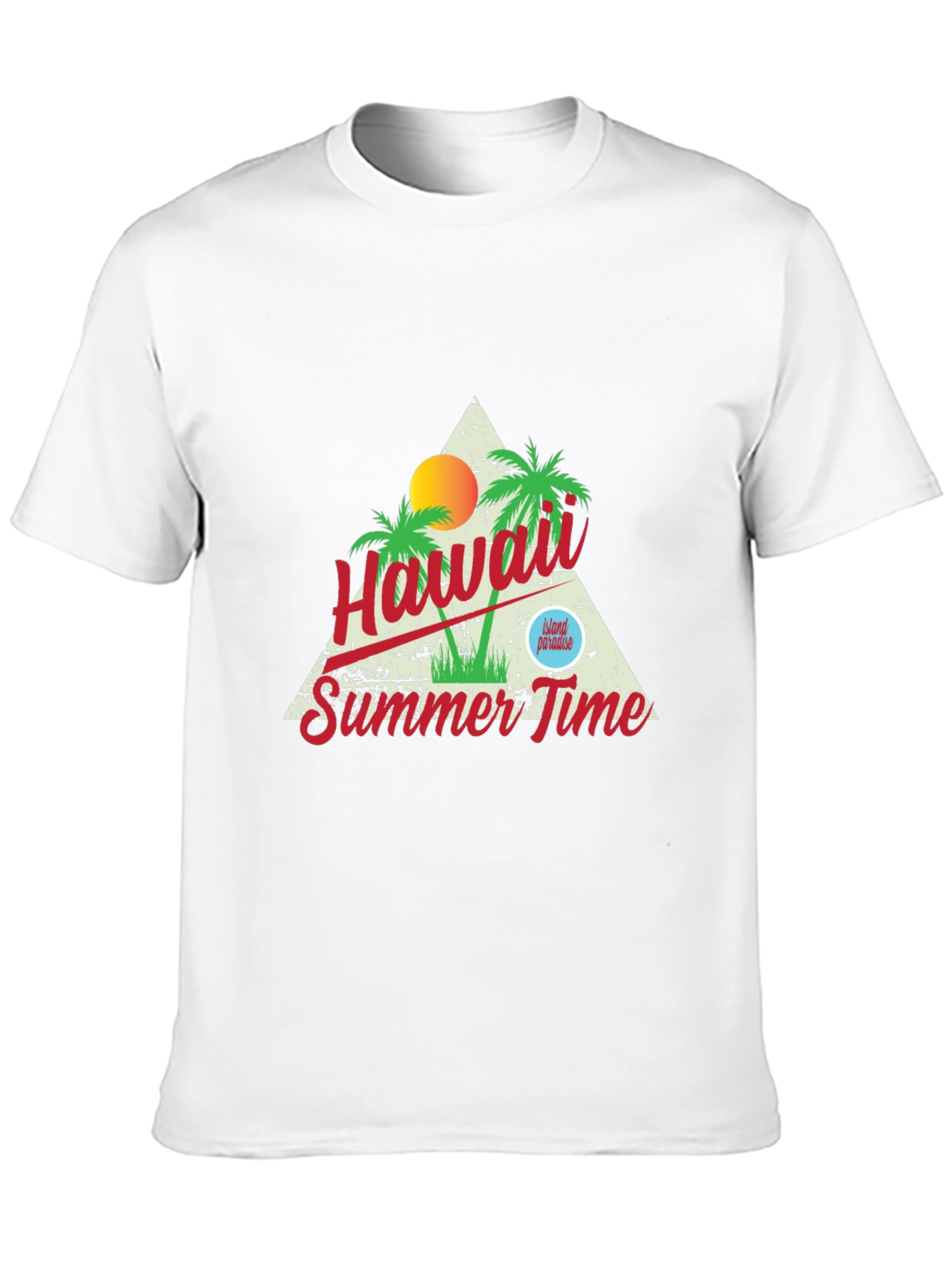 Hawaii Summer Time Graphic T-Shirt