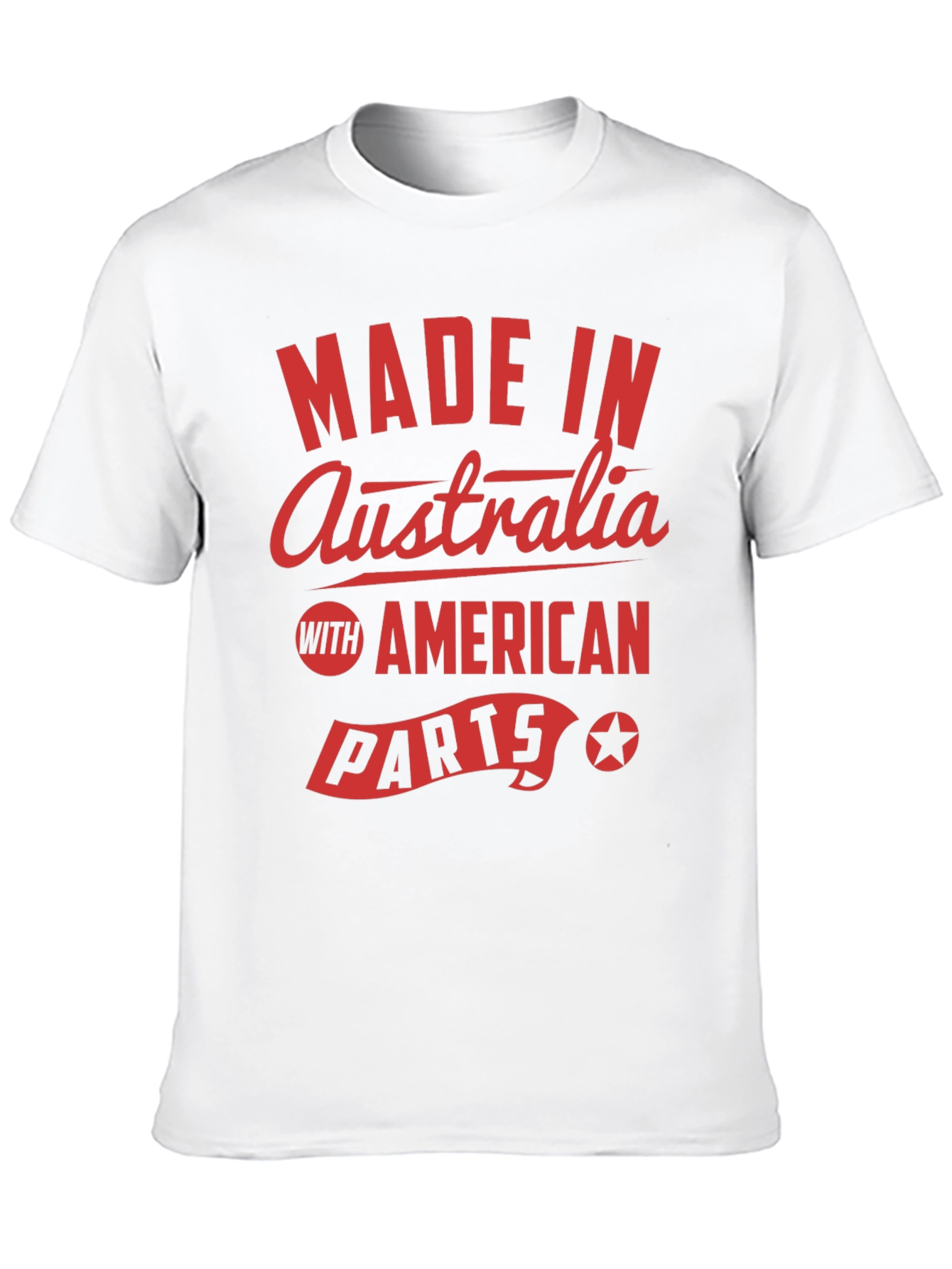 Made in Australia with American Parts Black T-Shirt