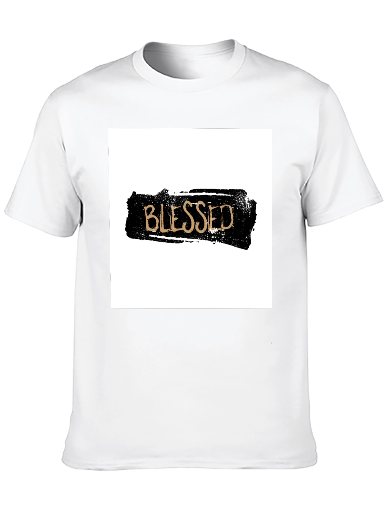Blessed Graphic T-Shirt - Black Crew Neck Tee