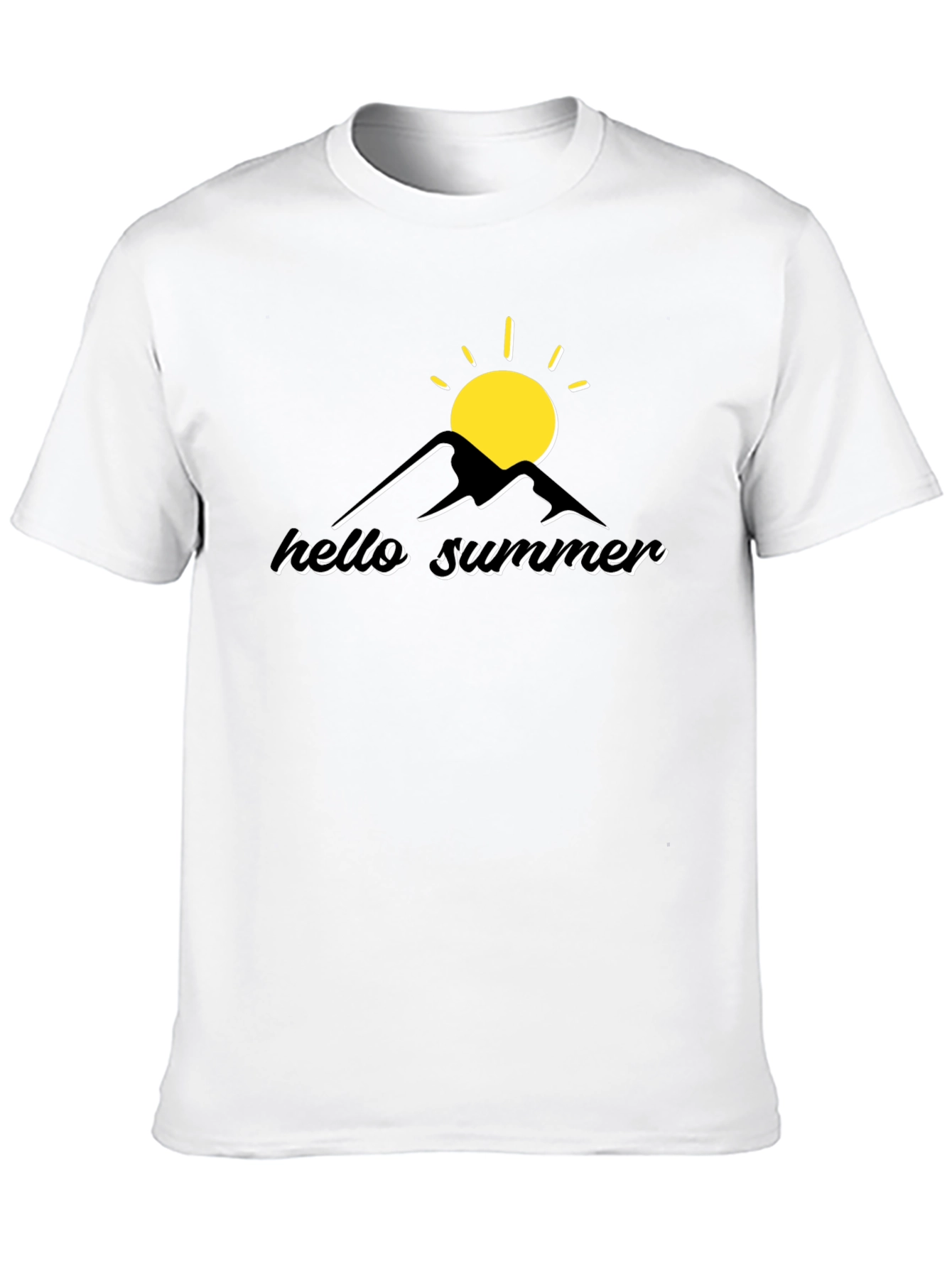 Hello Summer Graphic Tee - Black