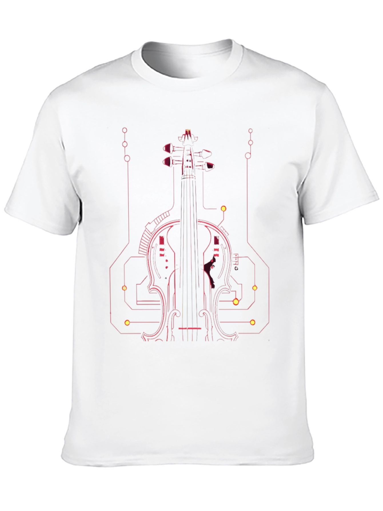 Tech Violin Graphic Tee - Modern Musician Style