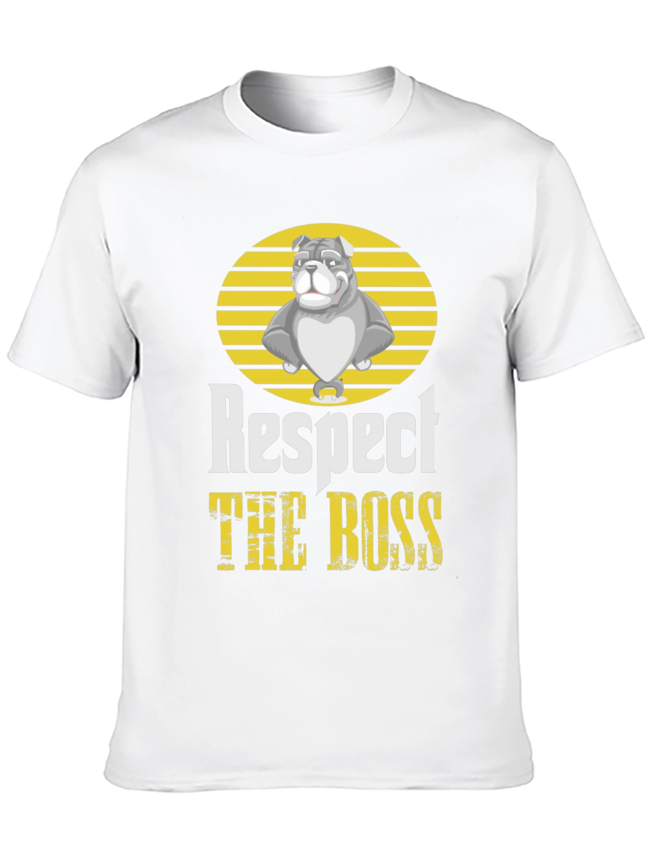 Respect the Boss Bulldog Graphic T-Shirt