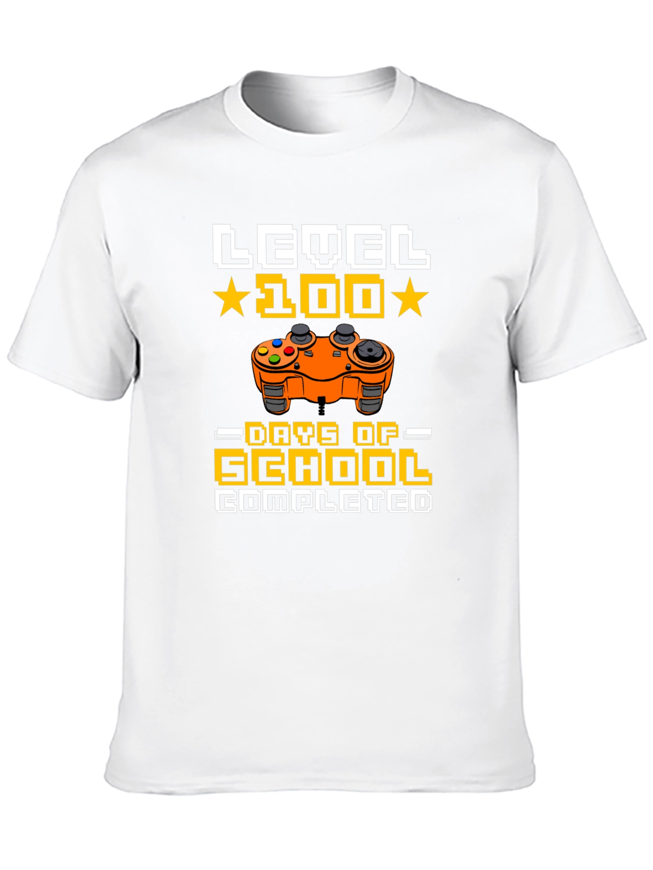 Level 100 Days of School Completed Gamer T-Shirt