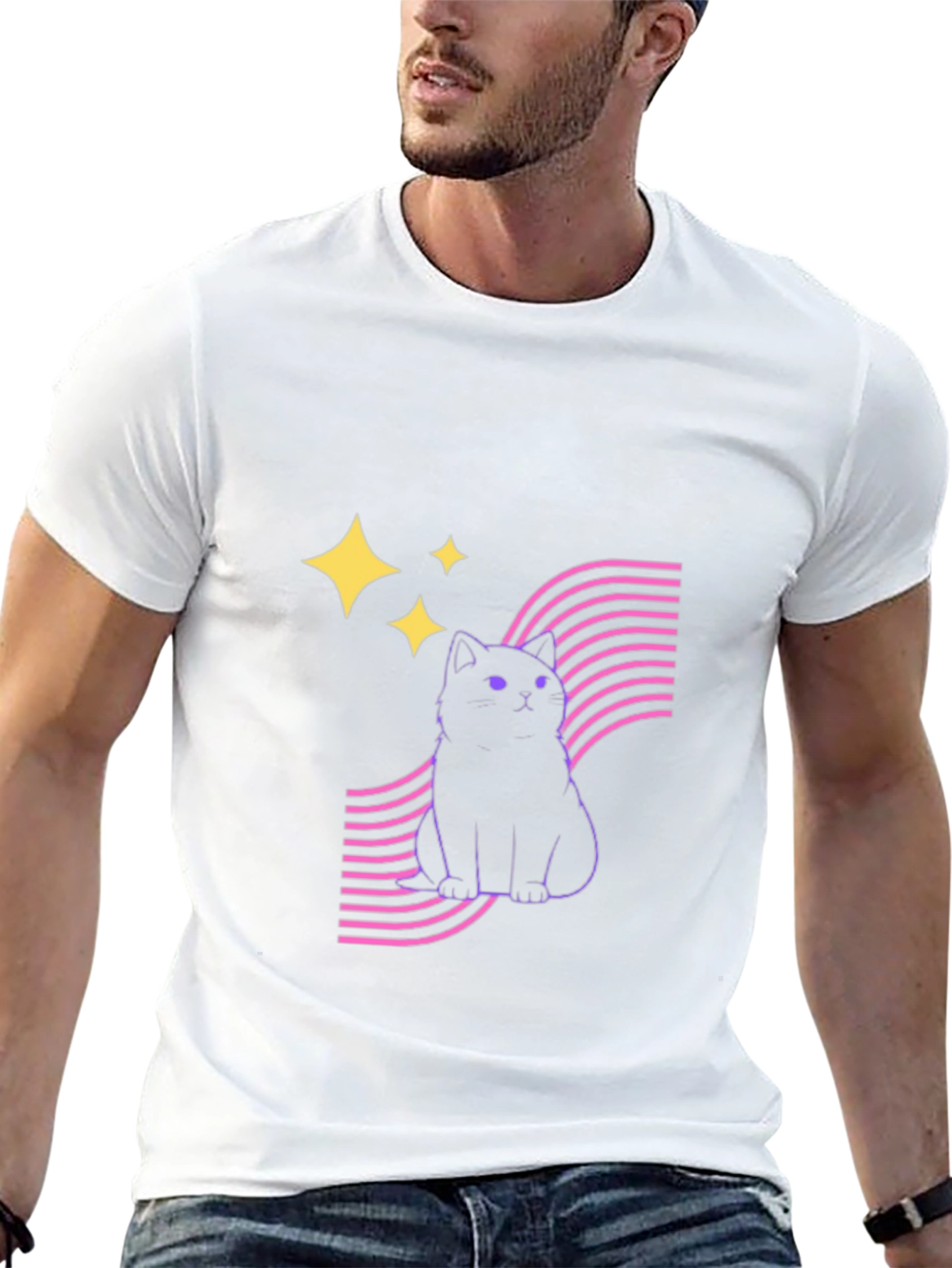 Cool Cat Tee - Retro Style!