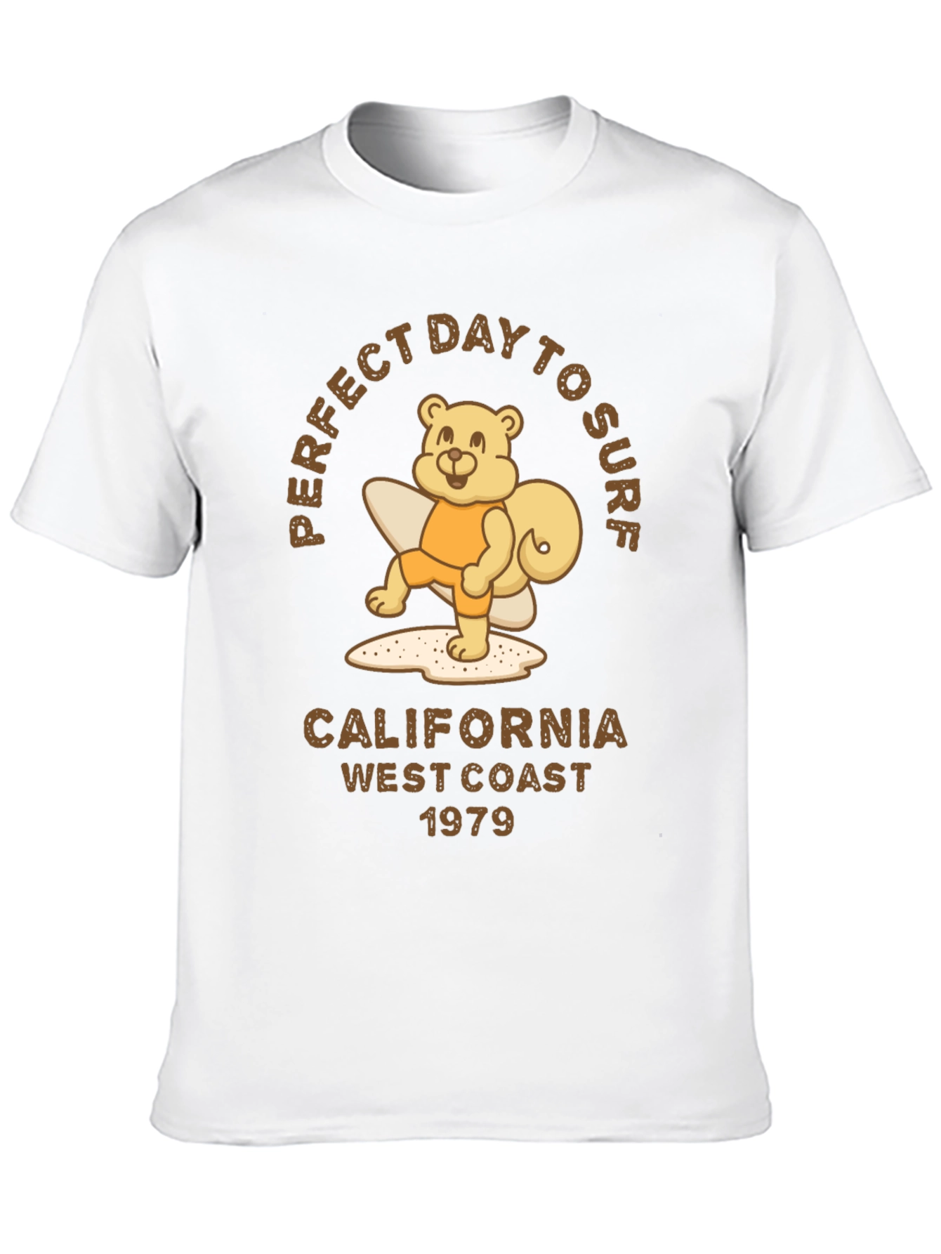 Perfect Day to Surf Bear Graphic Tee