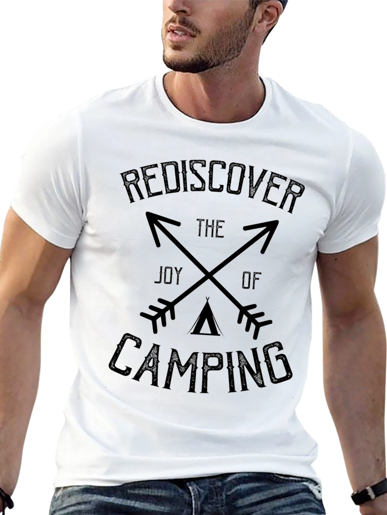 Rediscover Camping Graphic Tee - Black