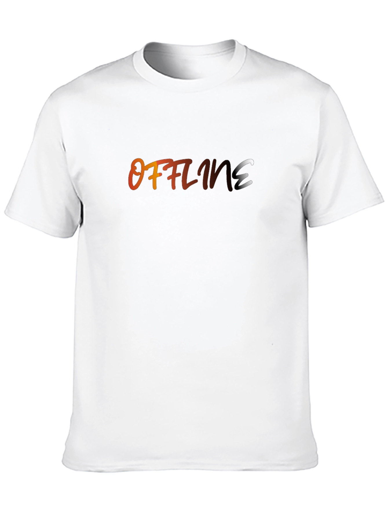 Offline Gradient Text Graphic T-Shirt