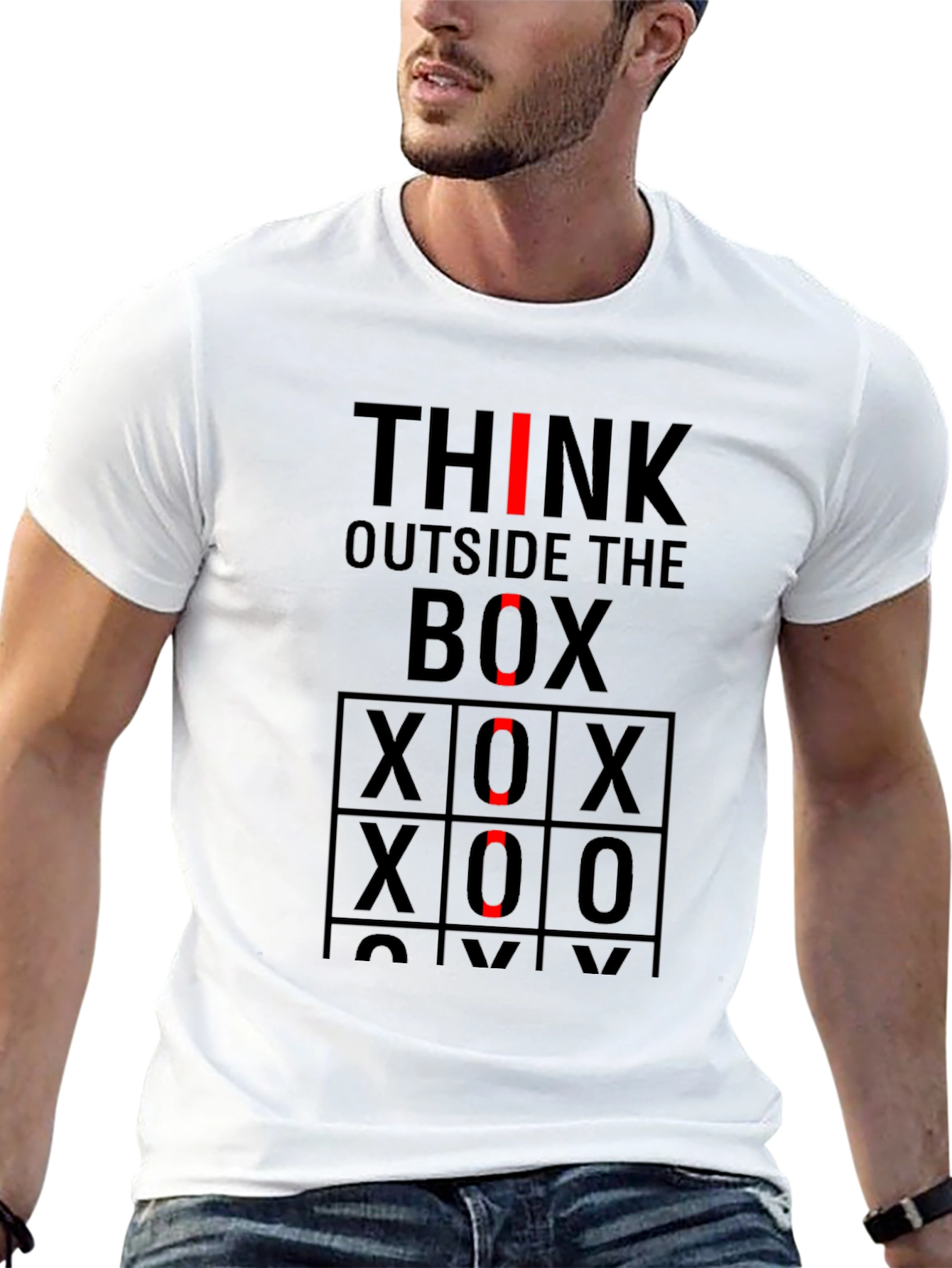 Think Outside the Box Graphic T-Shirt