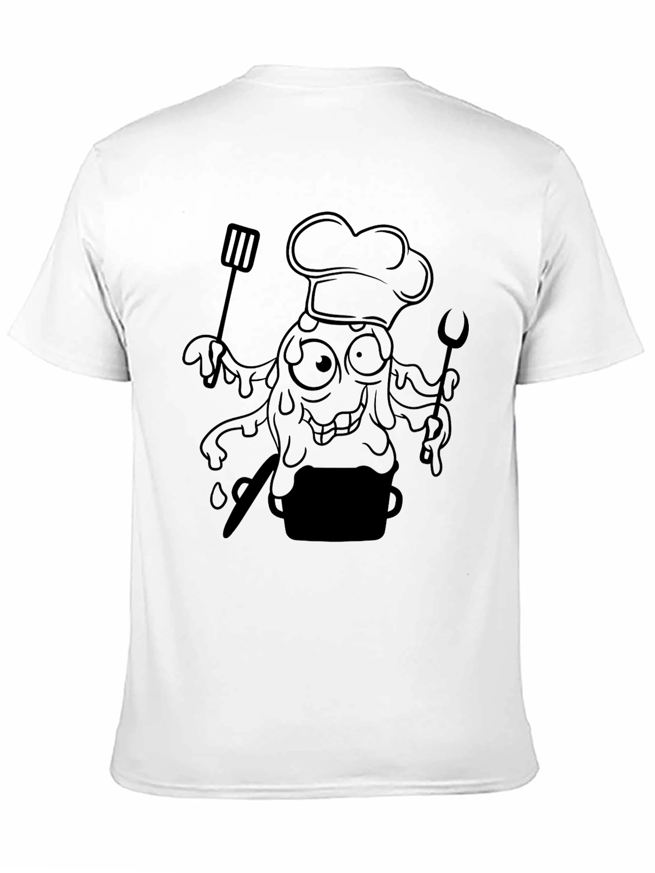 Chef Monster Graphic T-Shirt - Black