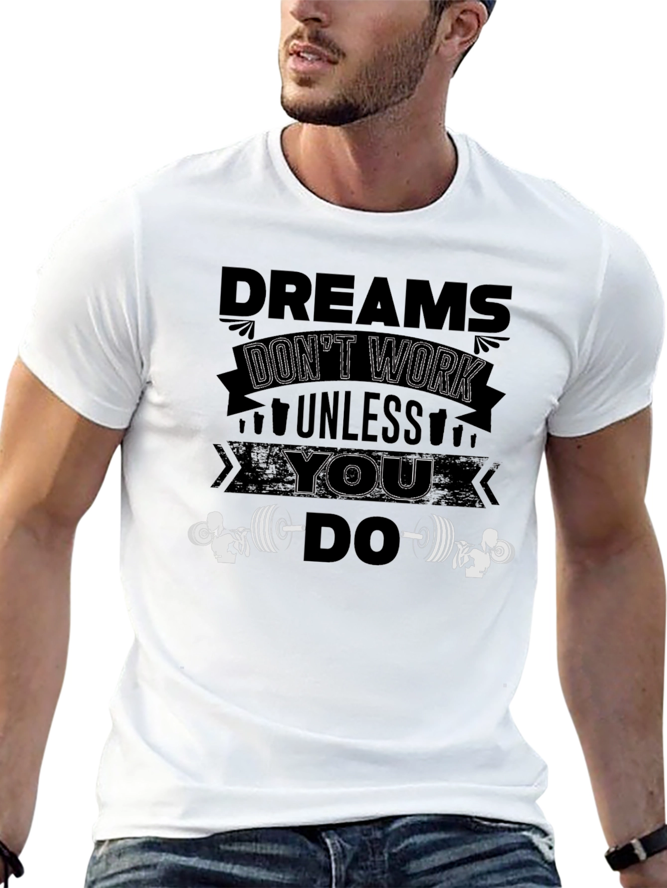 Dreams Dont Work Unless You Do Black T-Shirt