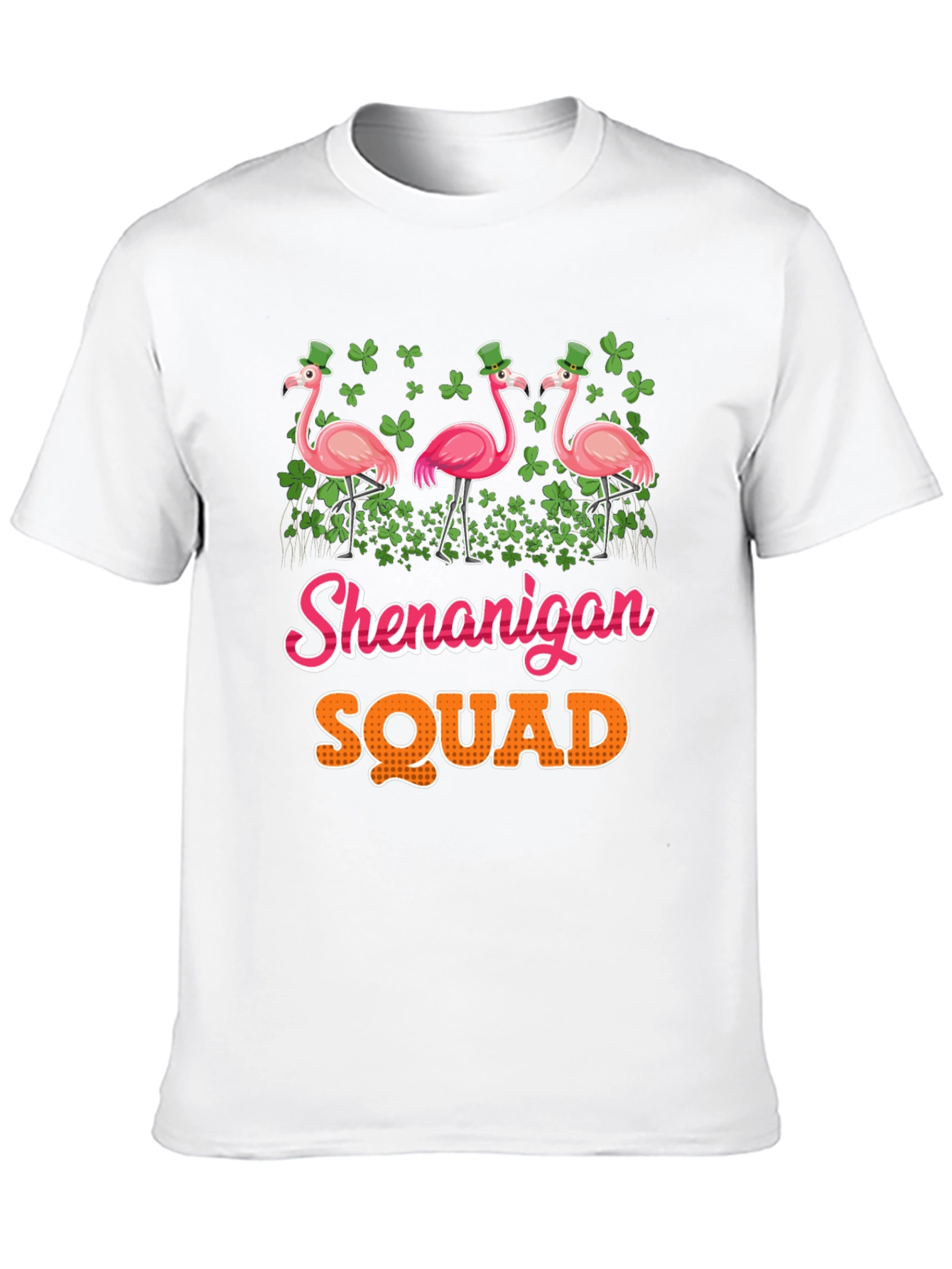 Shenanigan Squad Flamingo St. Patricks Day T-Shirt