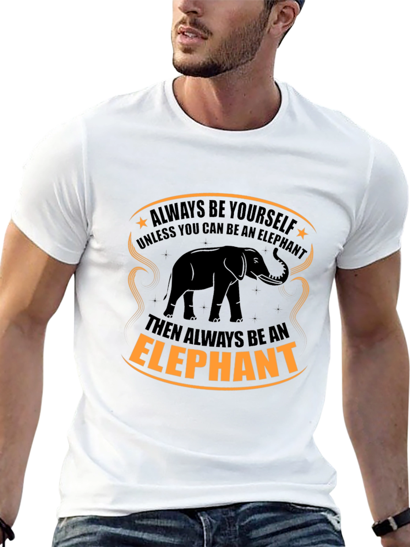Elephant Graphic Tee - Always Be Yourself