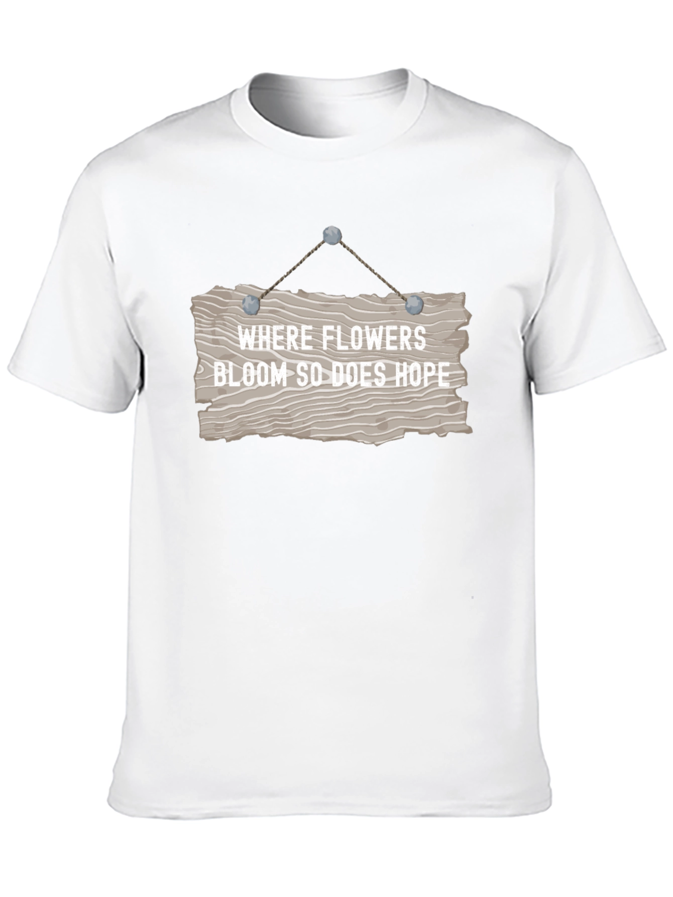 Floral Hope T-Shirt - Inspiring Graphic Tee