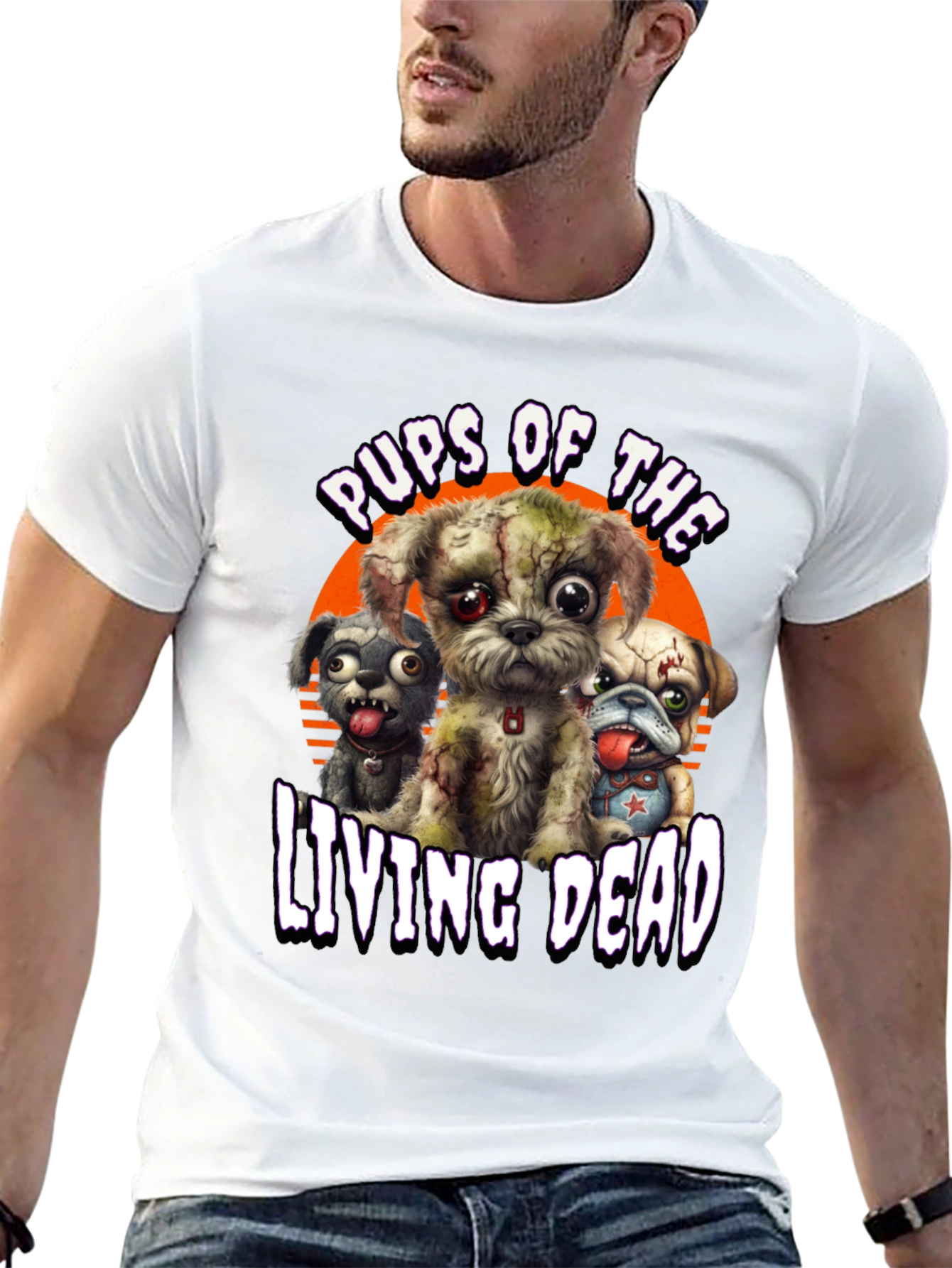 Pups of the Living Dead Black T-Shirt