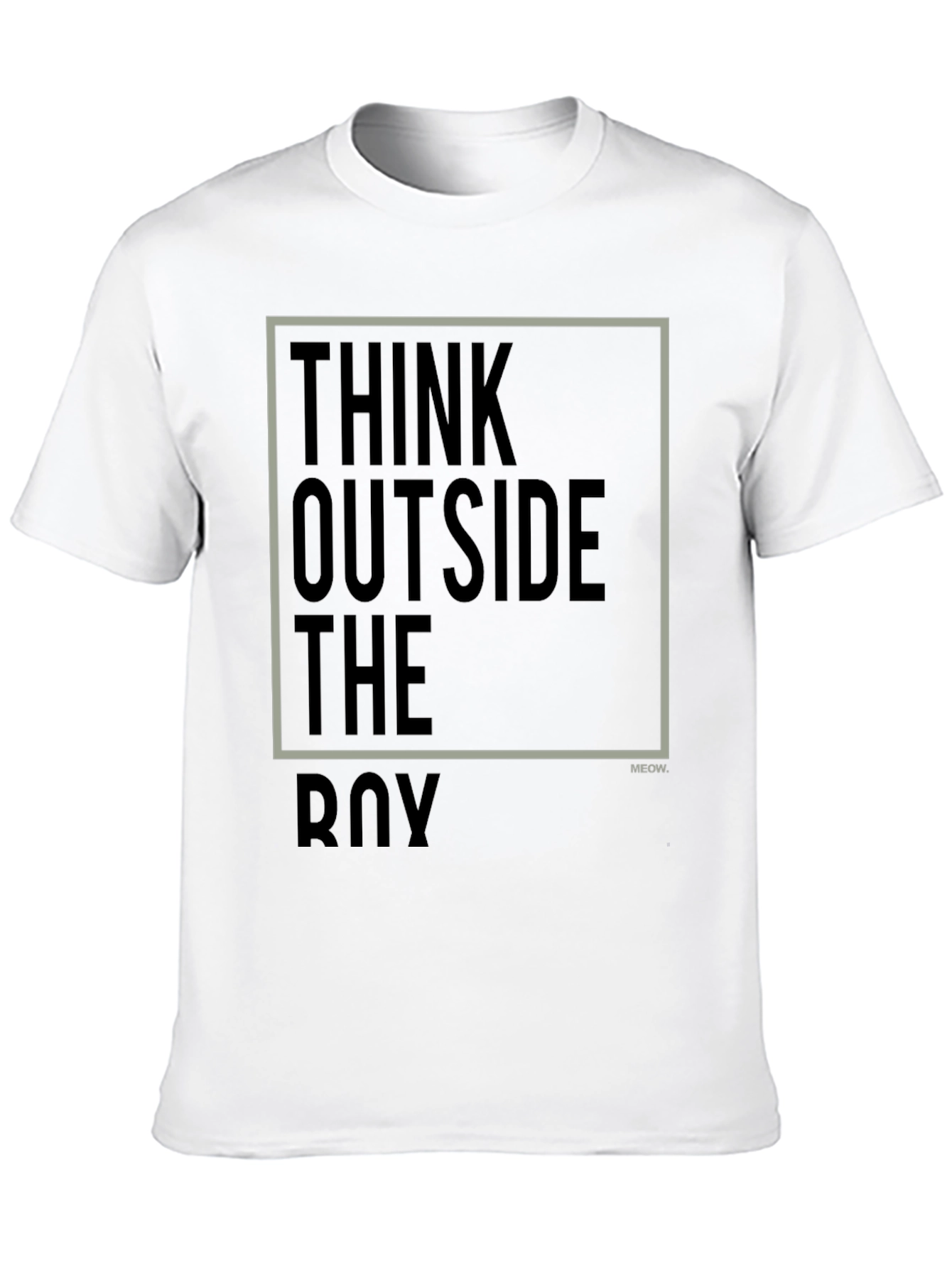 Think Outside The Box Black Graphic Tee