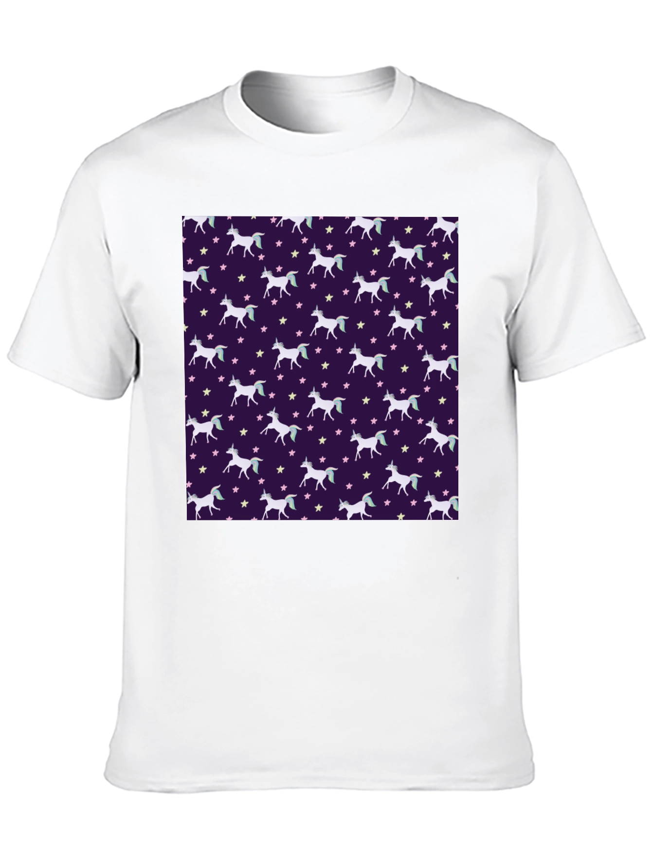 Unicorn Star Pattern T-Shirt