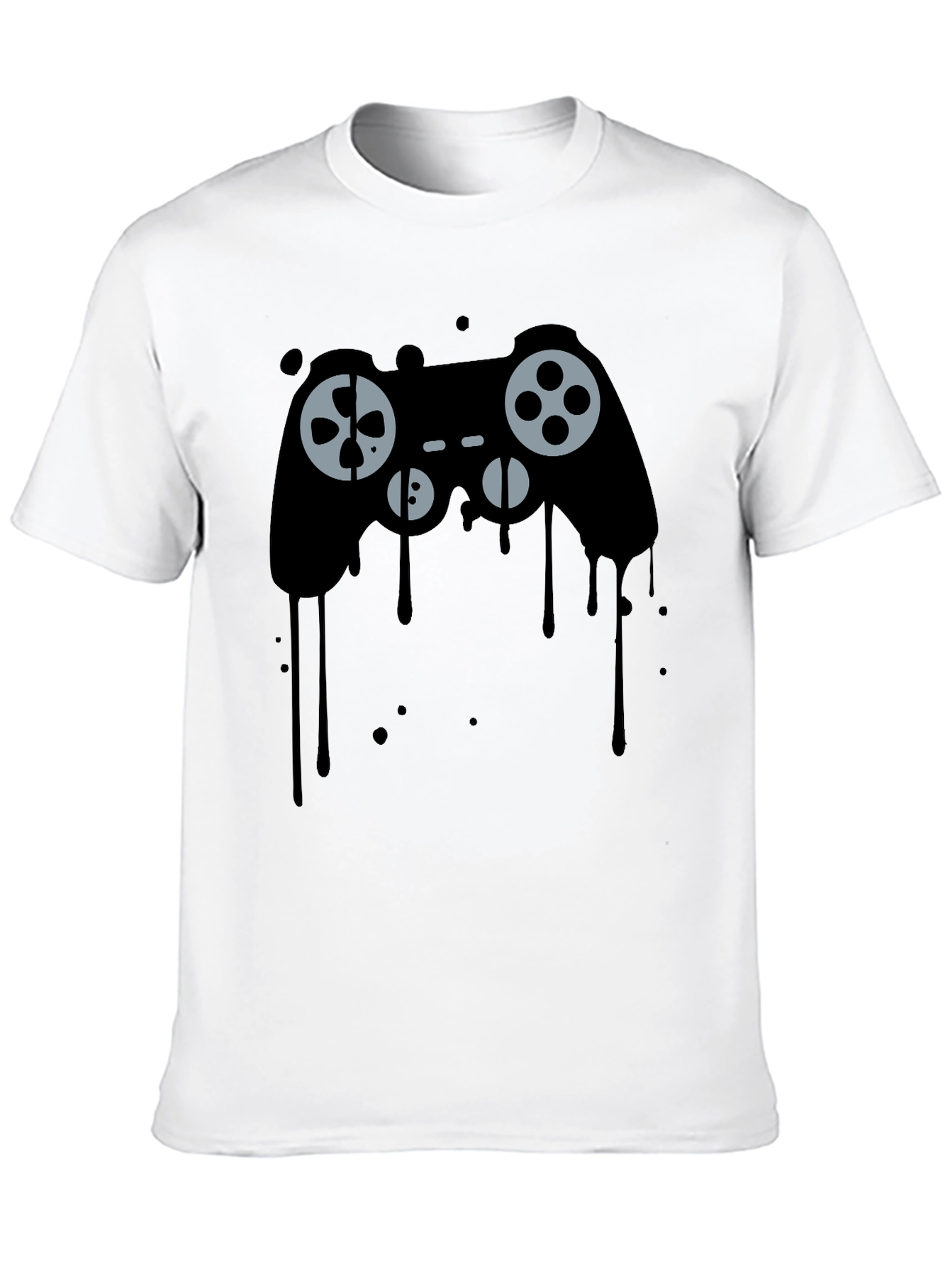 Dripping Game Controller Graphic Tee - Gamer Style