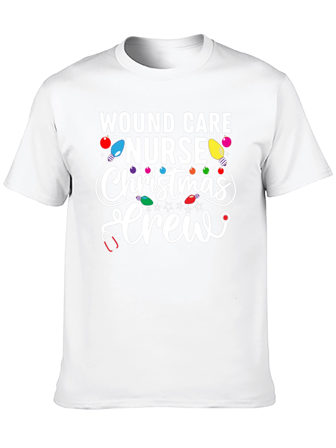 Wound Care Nurse Christmas Crew T-Shirt