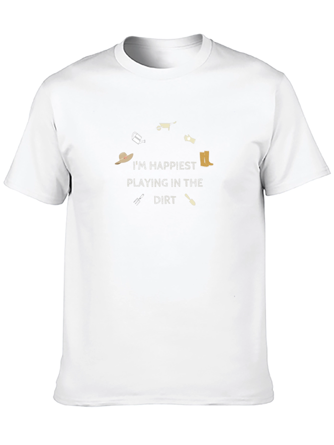 Gardening T-Shirt: Im Happiest Playing in the Dirt