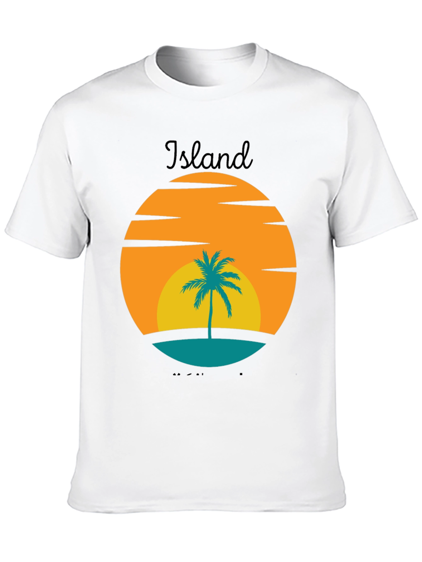 Island Sunset Graphic Tee - Tropical Vibe