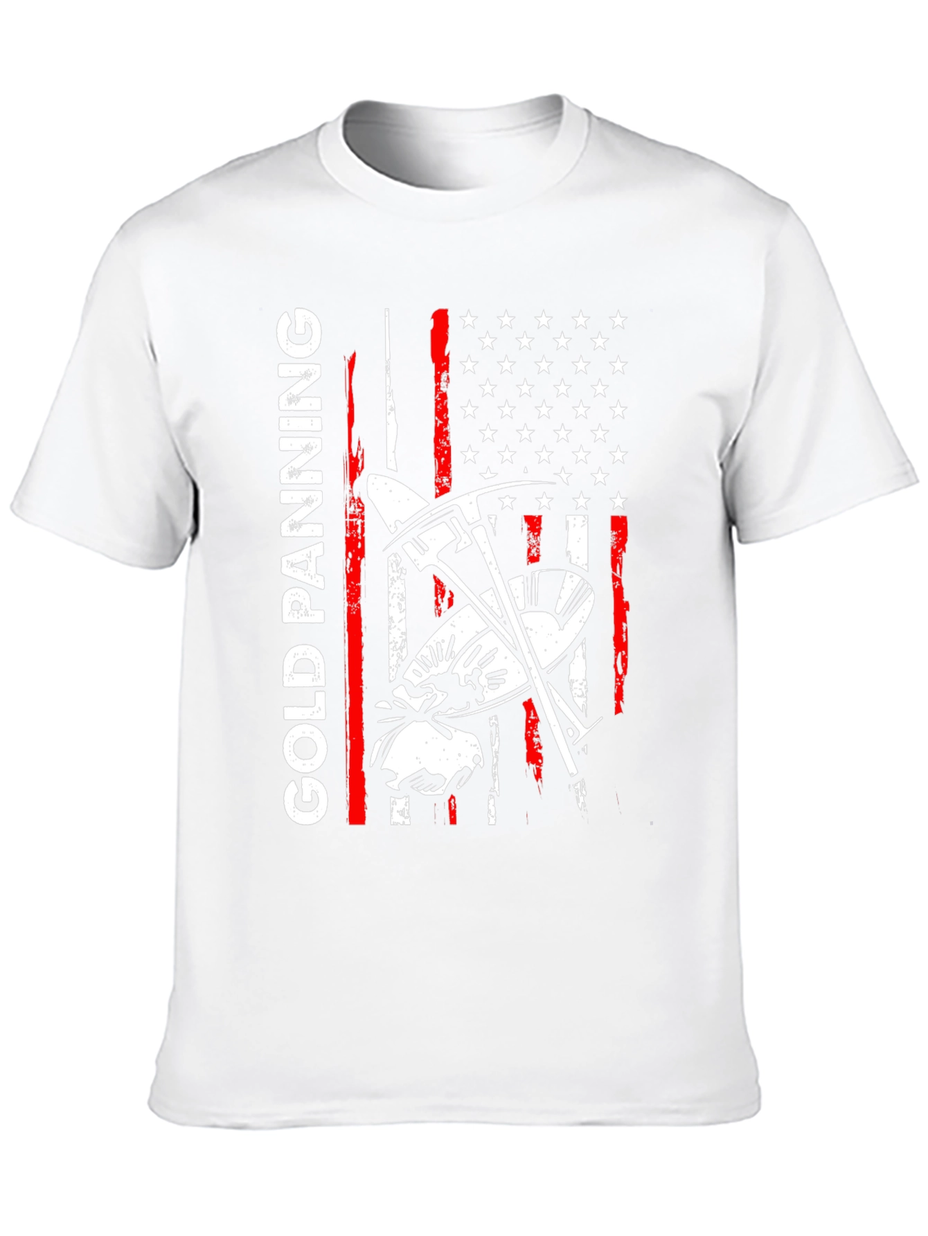 Gold Panning American Flag Graphic Tee