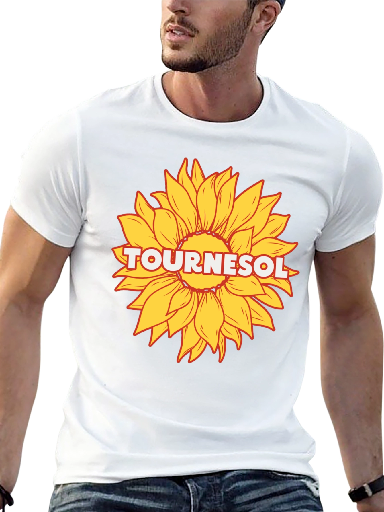 Tournesol Sunflower Graphic T-Shirt - Black Cotton Tee