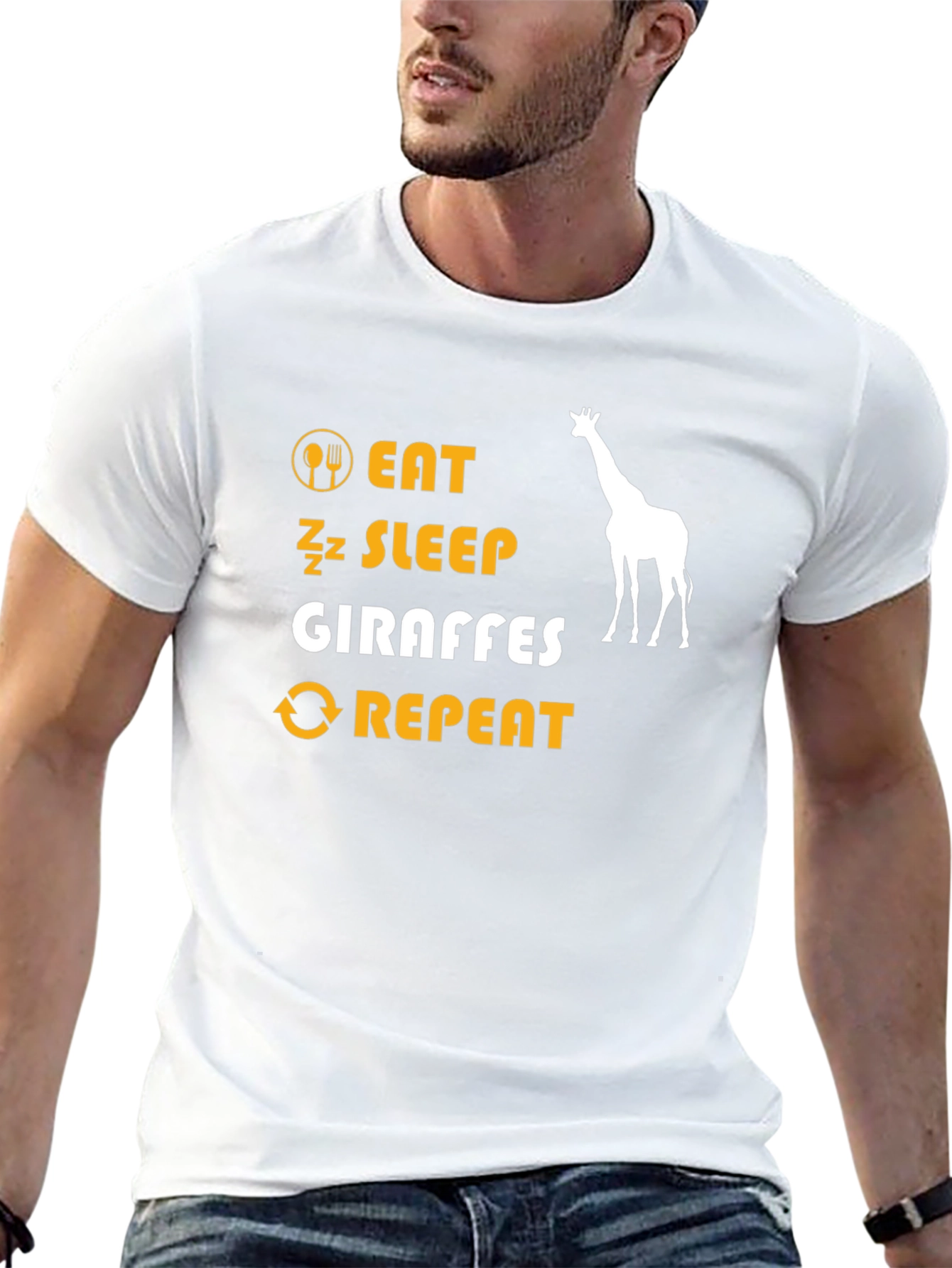 Eat Sleep Giraffes Repeat T-Shirt