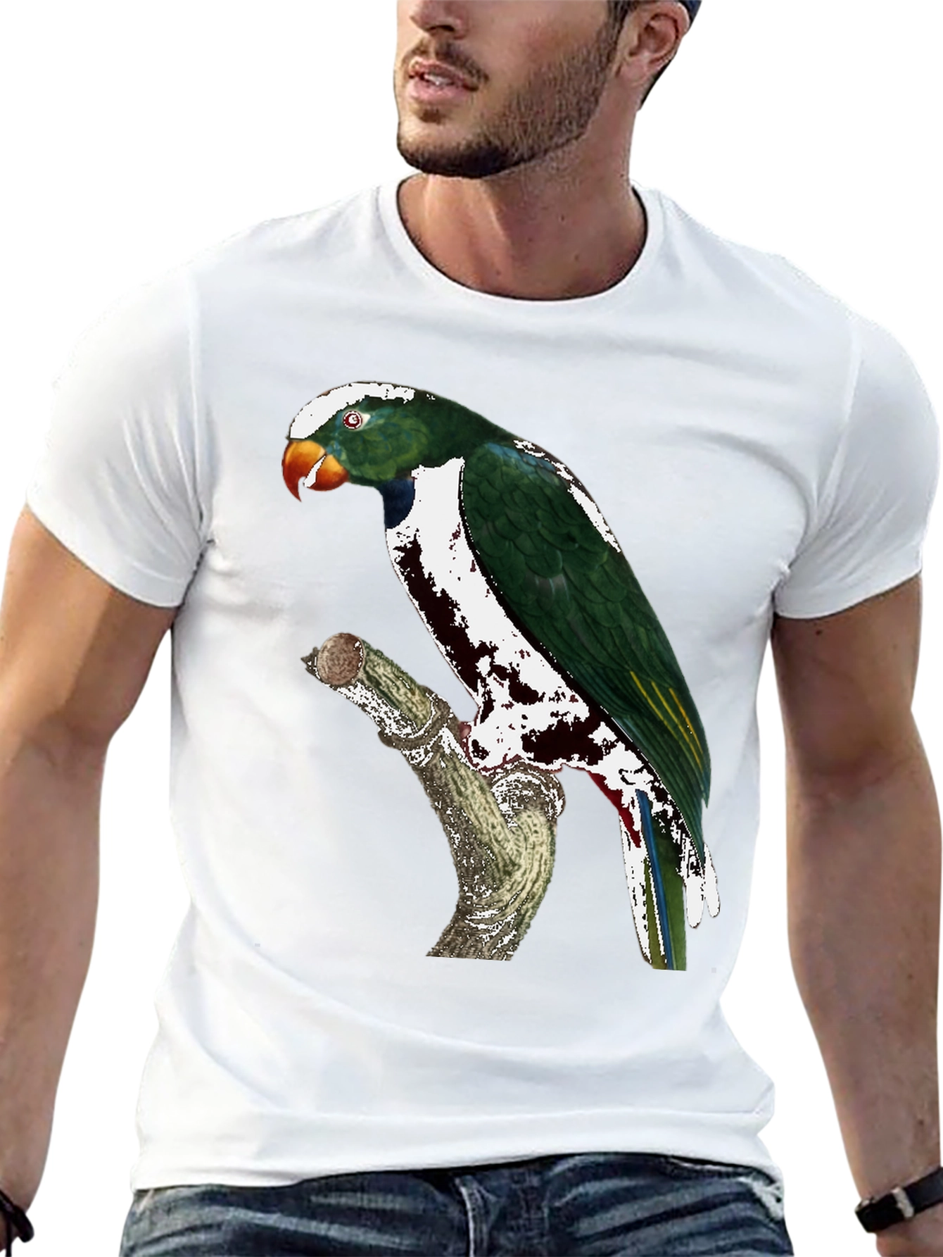 Parrot Graphic T-Shirt - Unique Bird Lovers Tee