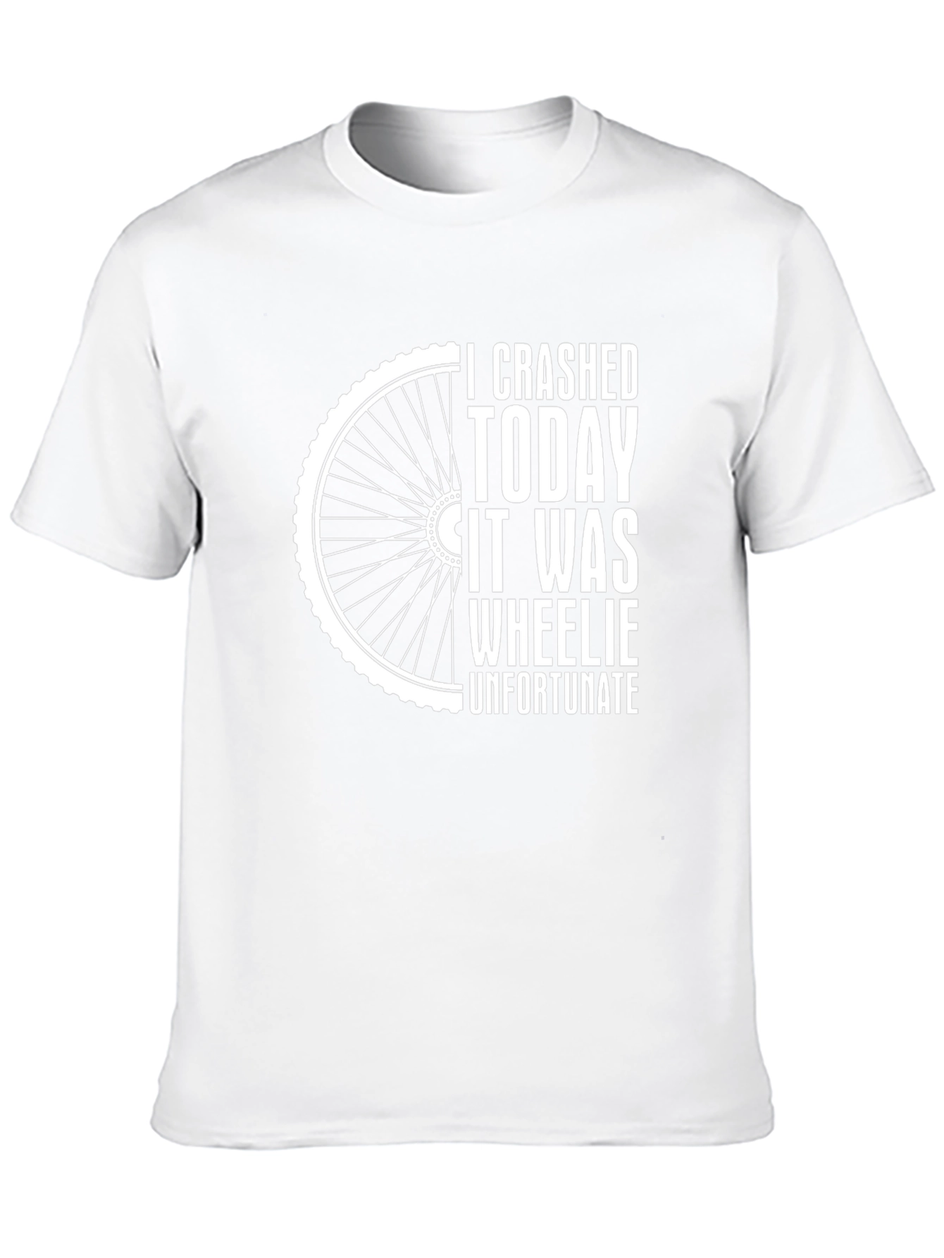 Crashed Today Wheelie Unfortunate Funny Bike T-Shirt
