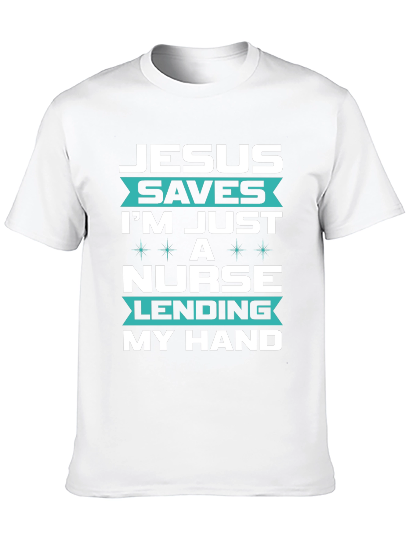Jesus Saves Nurse T-Shirt - Christian Medical Apparel