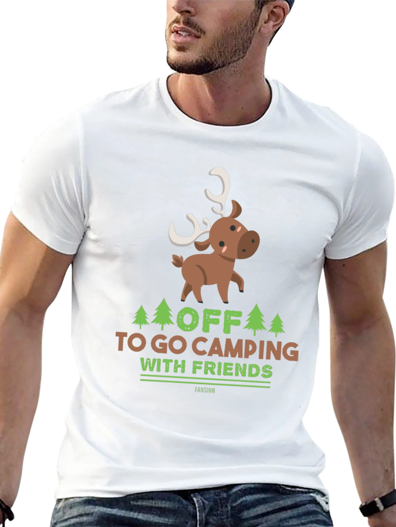 Camping with Friends Graphic T-Shirt