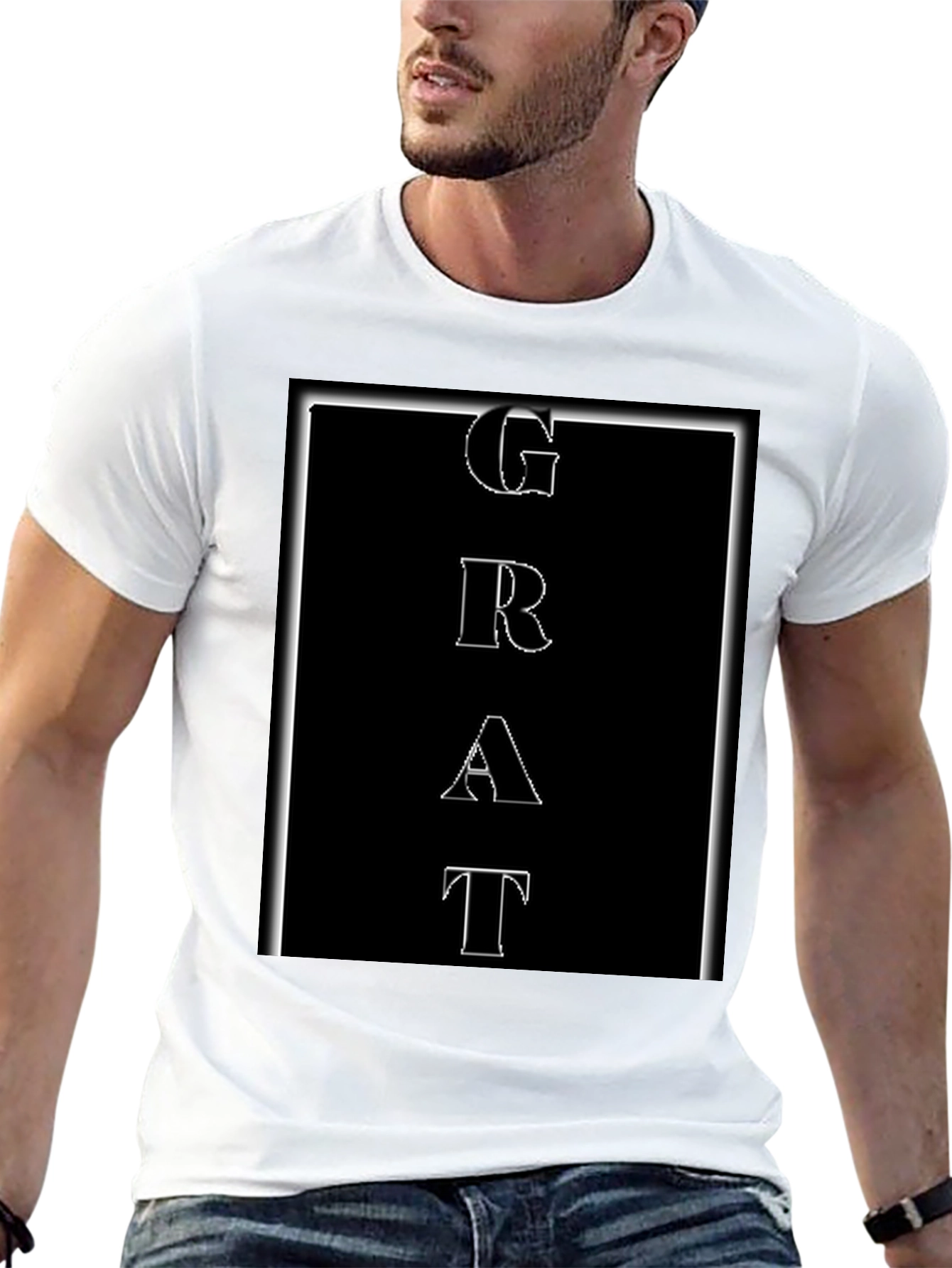 GRAT Black Graphic T-Shirt
