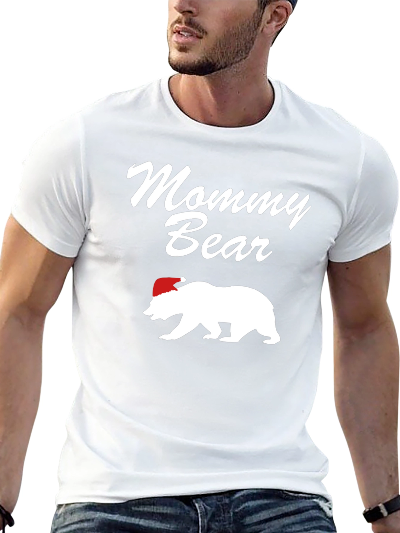 Mommy Bear Christmas T-Shirt - Holiday Family Matching Tee