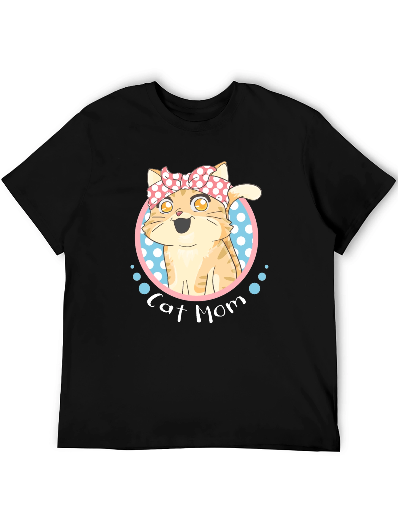 Cat Mom T-Shirt - Cute Cartoon Cat Design