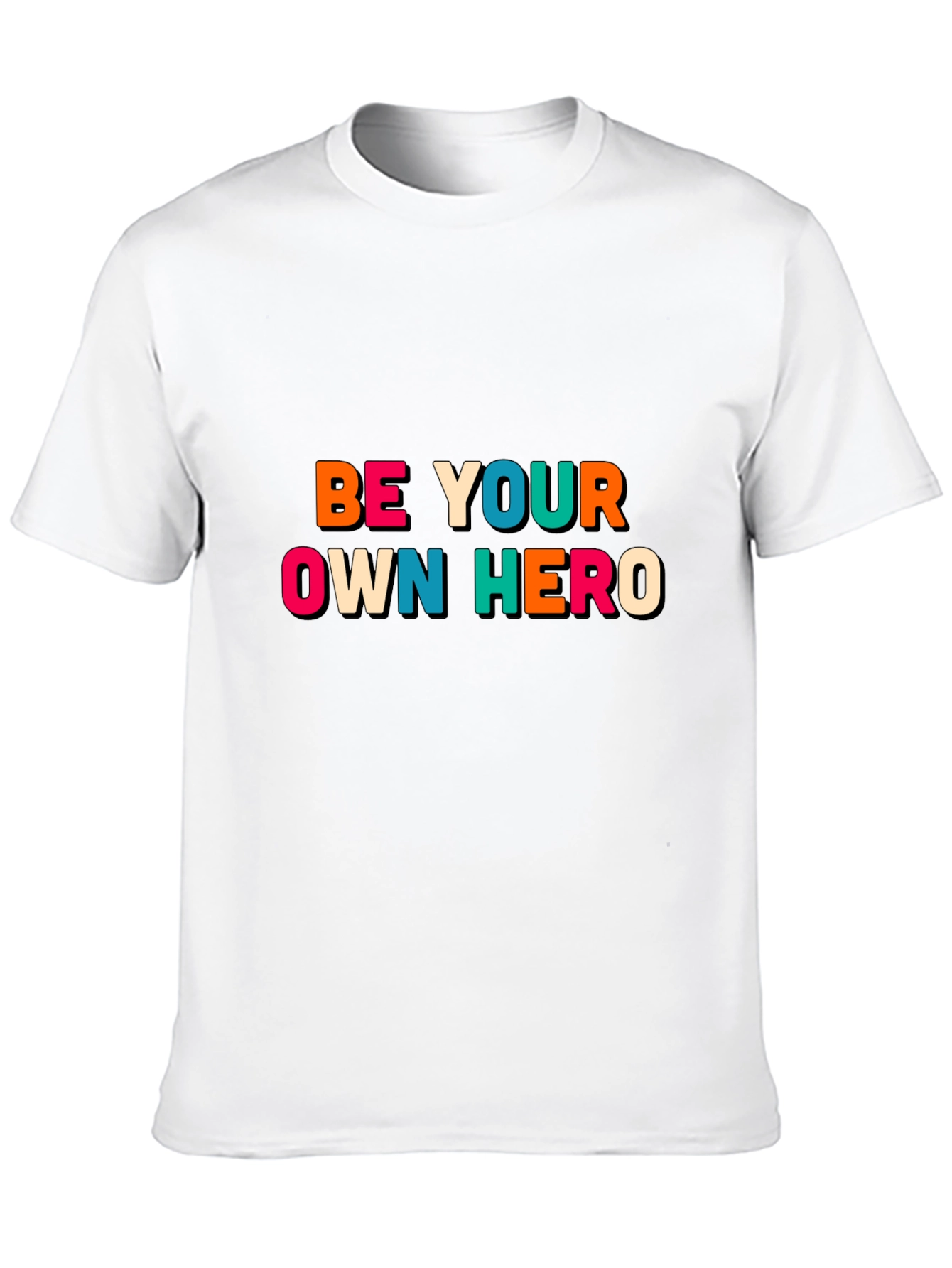 Be Your Own Hero Black Graphic Tee