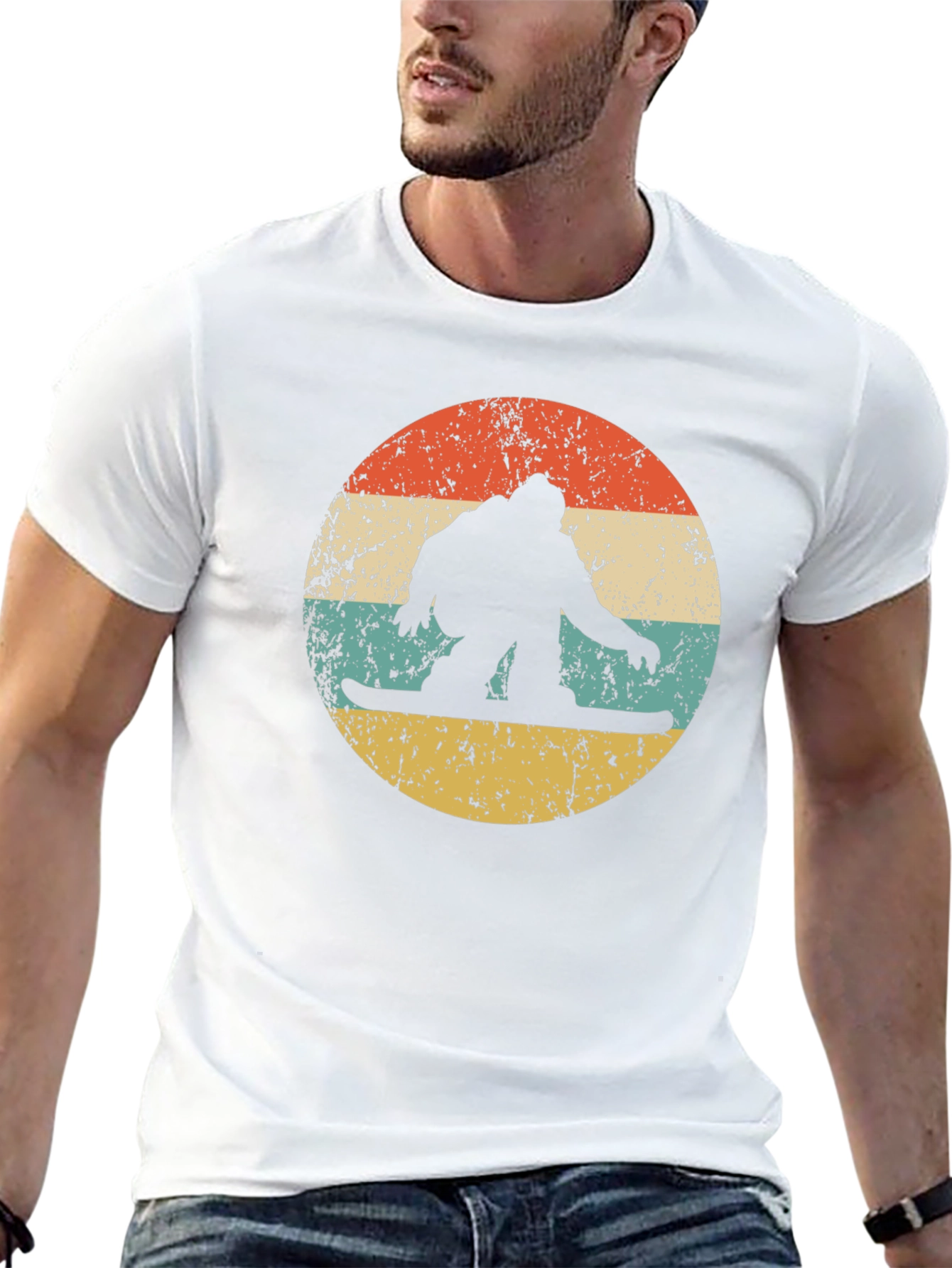 Retro Snowboarder Graphic T-Shirt