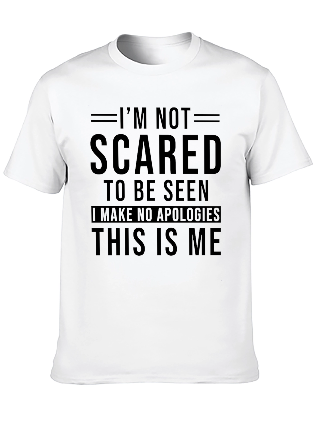 Im Not Scared Graphic Tee - Black