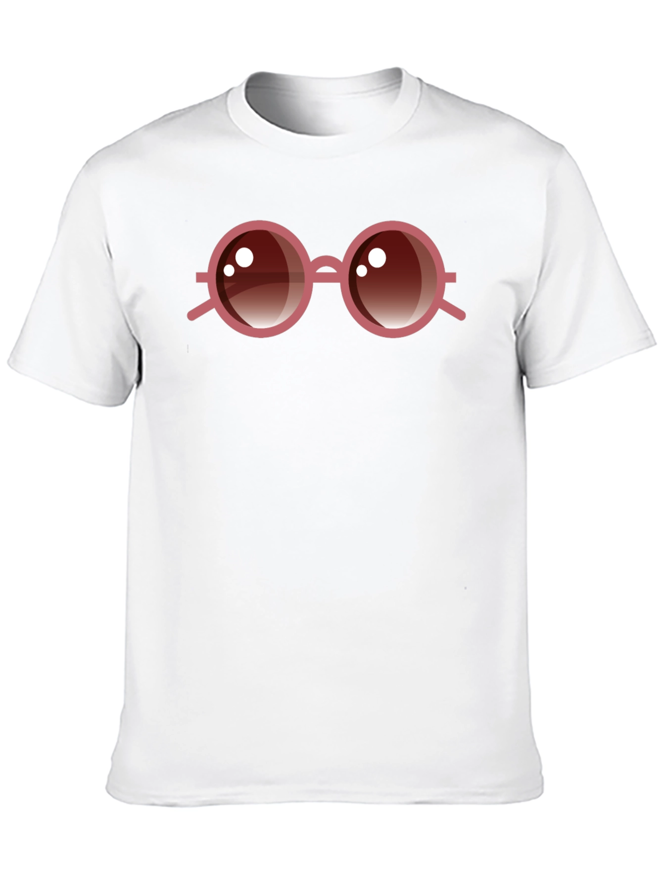 Round Glasses Graphic Tee - Cool & Stylish!