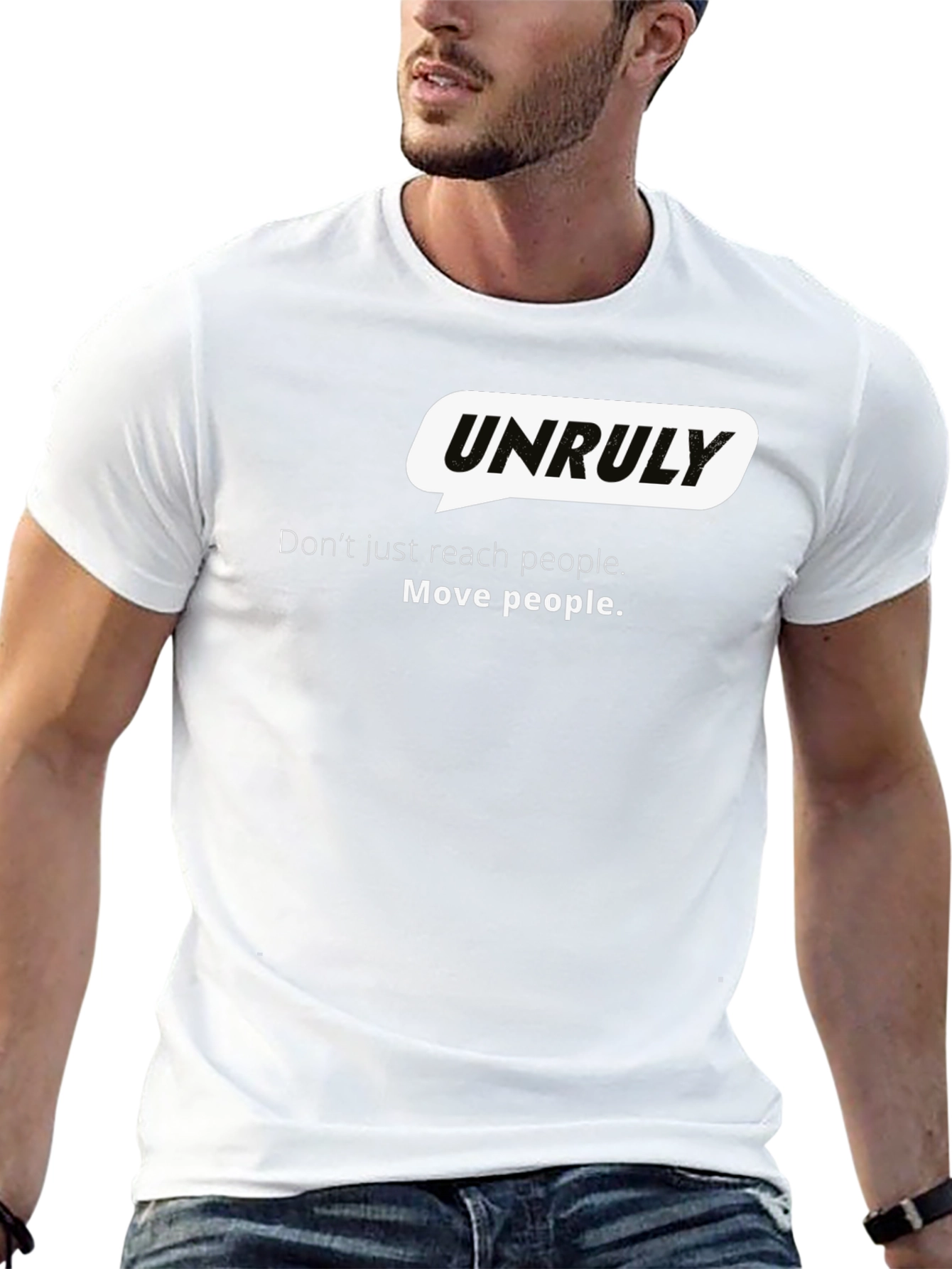Unruly Graphic Black Tee - Move People