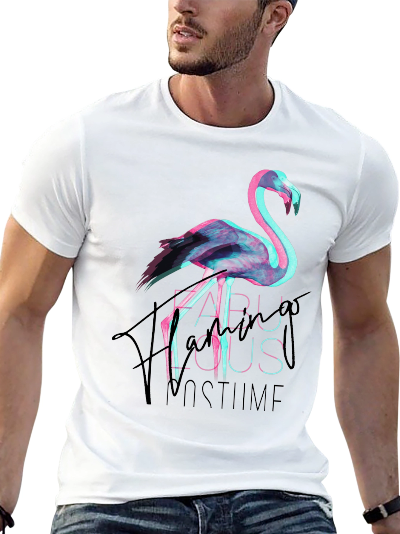 Fabulous Flamingo Costume Party Tee
