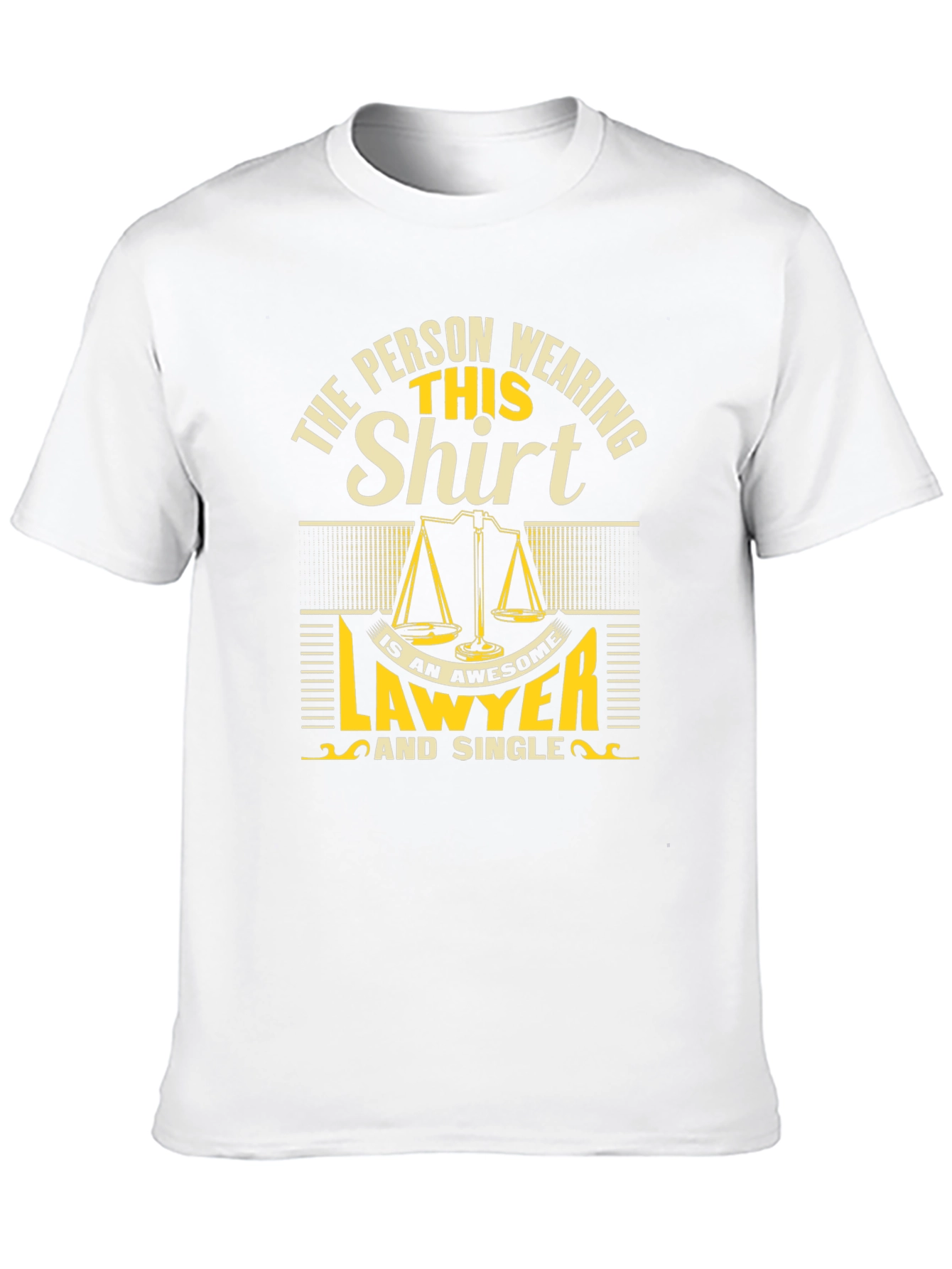 Awesome Lawyer Single Black Graphic Tee