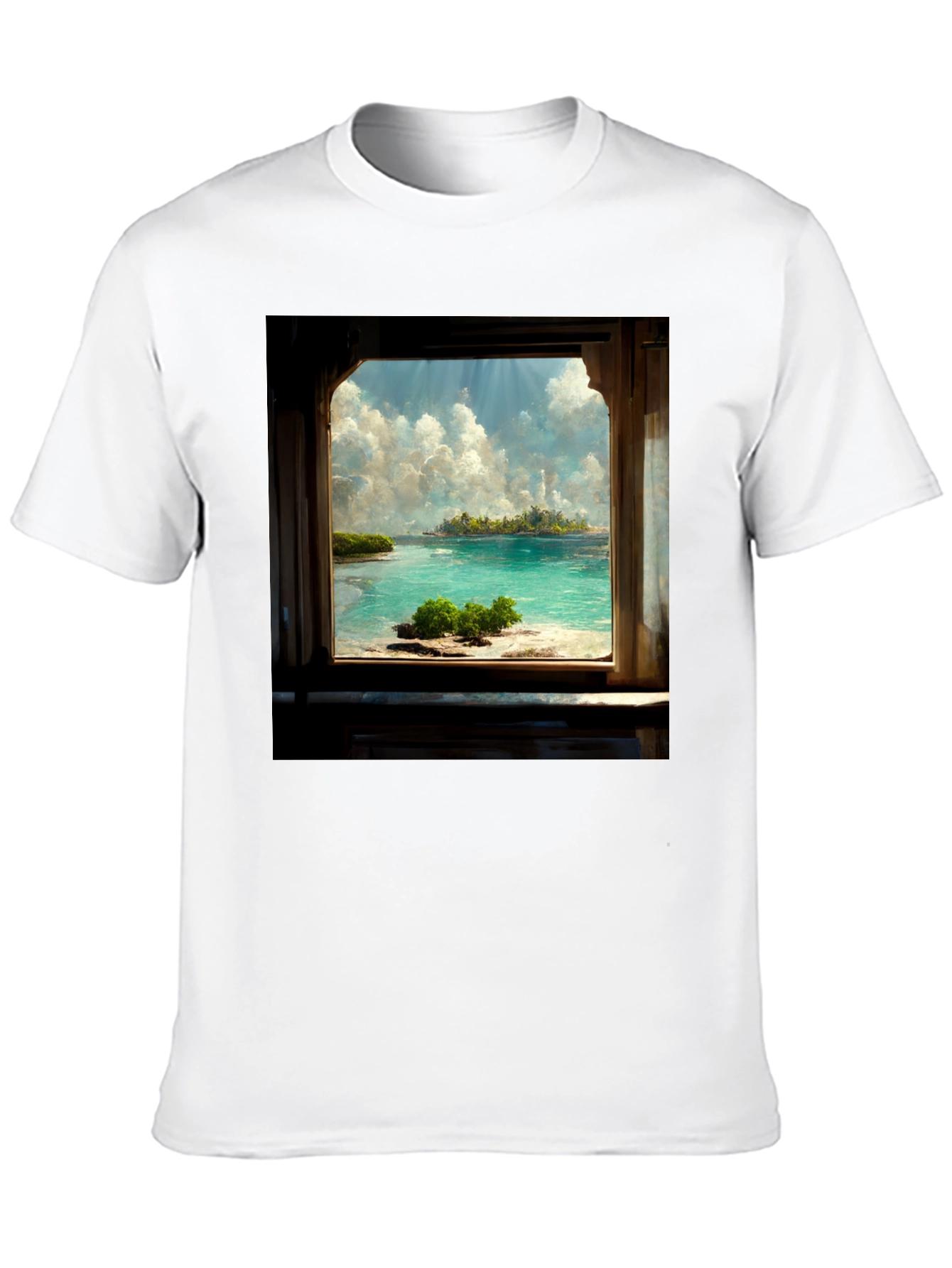 Island View Black Tee