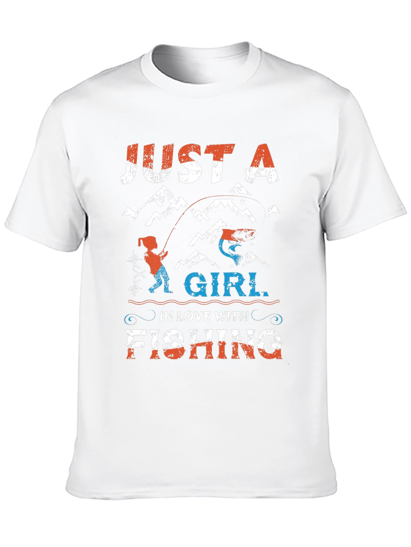 Just A Girl In Love With Fishing Graphic Tee