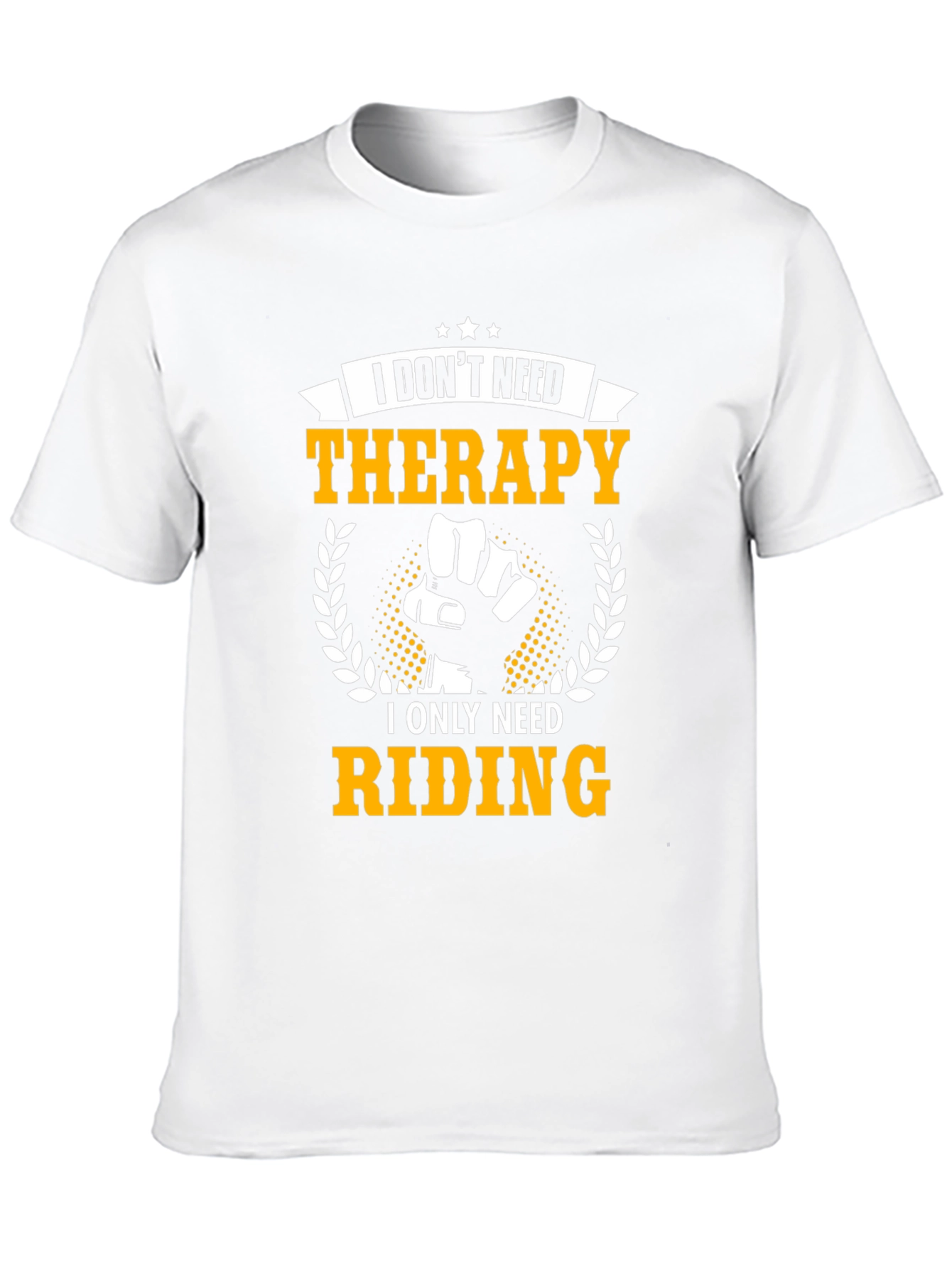 Riding Therapy T-Shirt: Black Cotton Graphic Tee